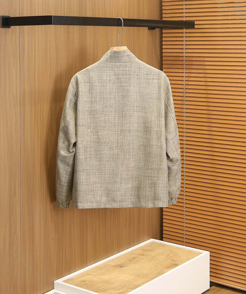 🌾杰尼亚2026早春新款男士亚麻夹克外套，众多明星都爱穿的时尚百搭单品！喜欢经典简约的朋友,一定不能错过