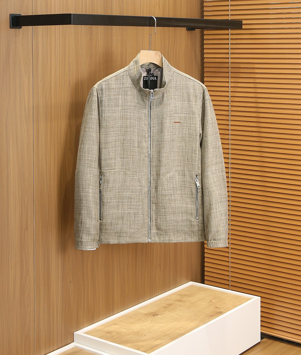 🌾杰尼亚2026早春新款男士亚麻夹克外套，众多明星都爱穿的时尚百搭单品！喜欢经典简约的朋友,一定不能错过