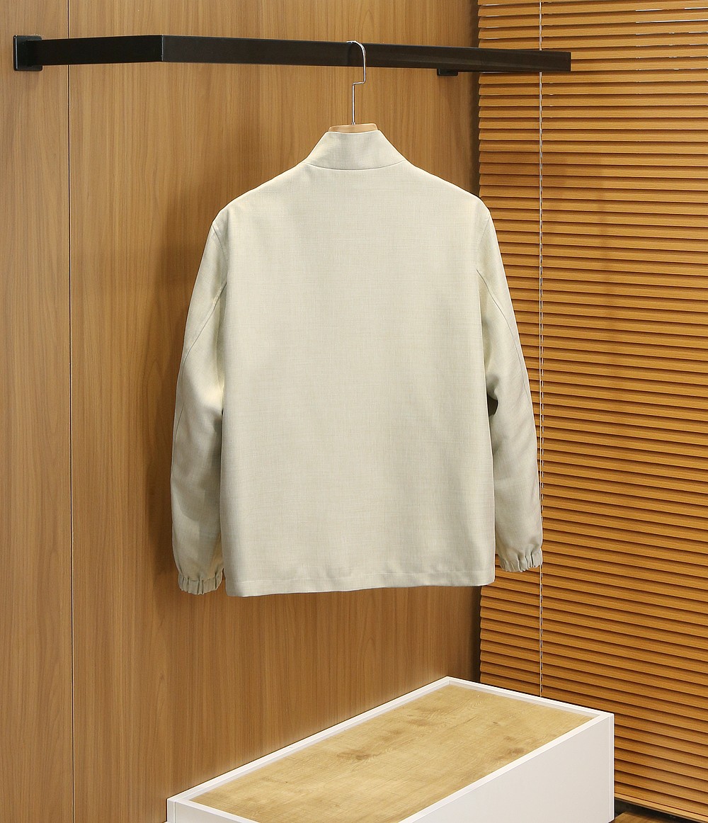 🌾杰尼亚2026早春新款男士亚麻夹克外套，众多明星都爱穿的时尚百搭单品！喜欢经典简约的朋友,一定不能错过