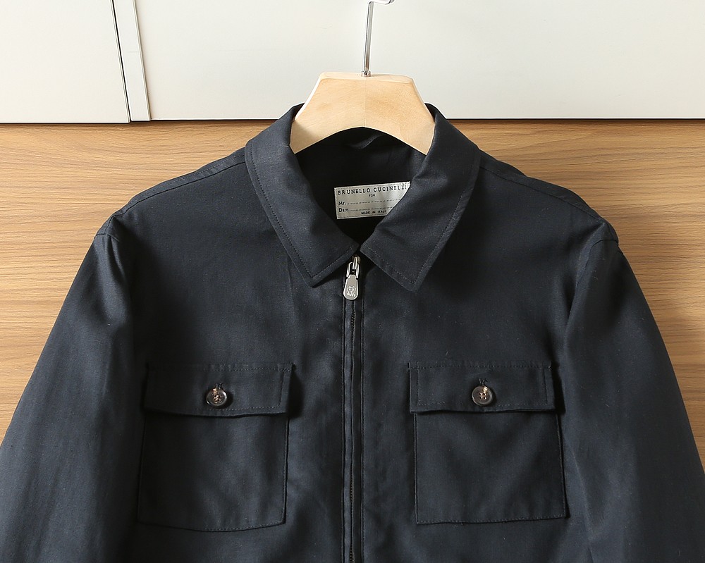 🌾BC-Brunello Cucineli 2026早春新款男士亚麻夹克外套，众多明星都爱穿的时尚百搭单