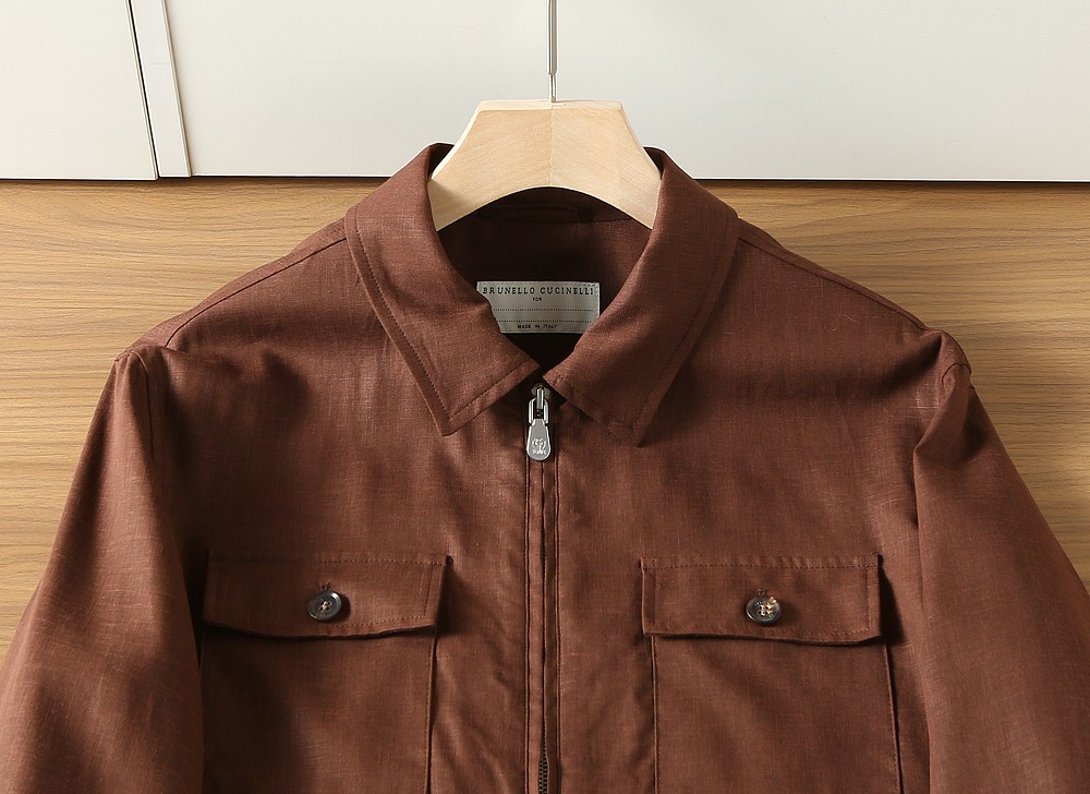 🌾BC-Brunello Cucineli 2026早春新款男士亚麻夹克外套，众多明星都爱穿的时尚百搭单