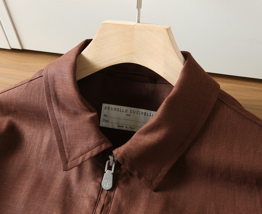 🌾BC-Brunello Cucineli 2026早春新款男士亚麻夹克外套，众多明星都爱穿的时尚百搭单