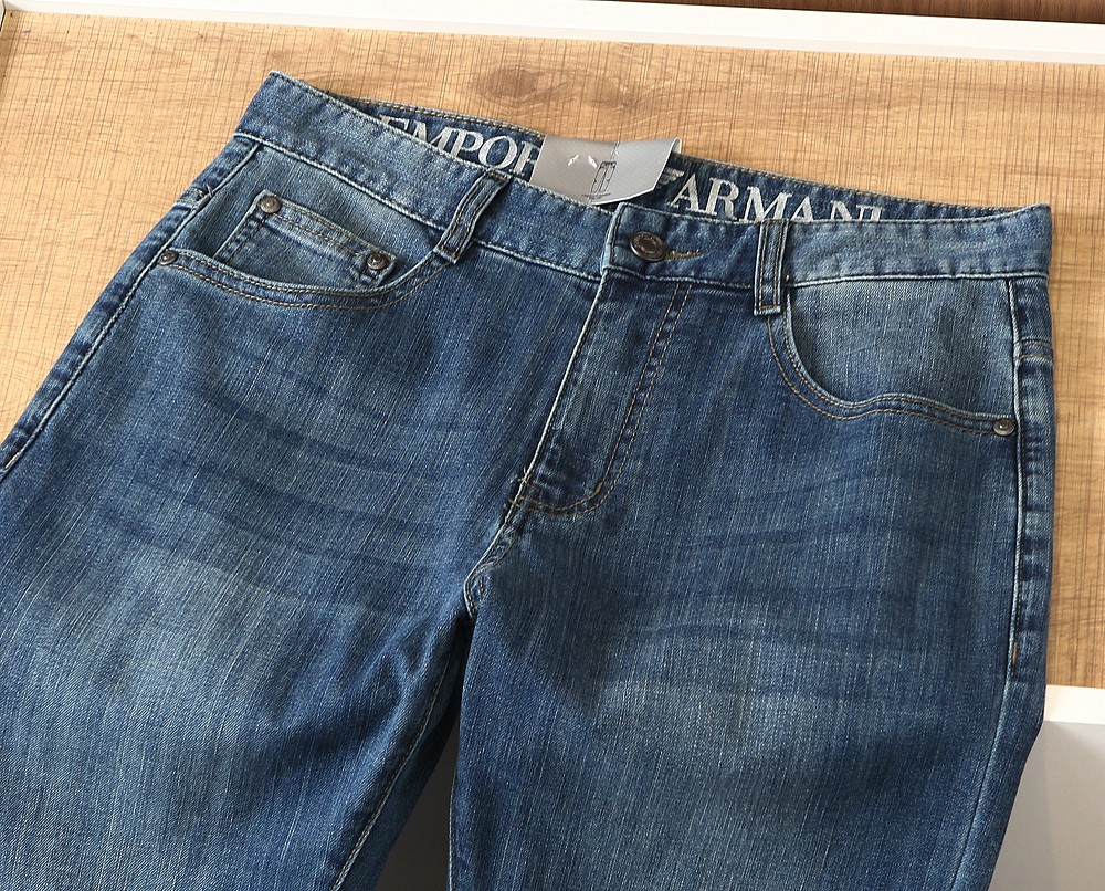 🌾阿玛尼Amani2026春夏Cone Denim 康龙牛仔 美式复古经典五袋款小直筒牛仔裤 经典百搭五