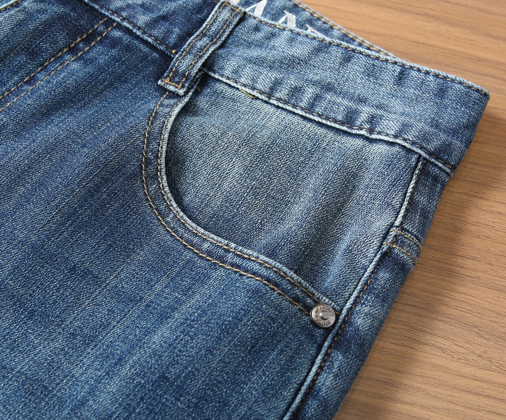 🌾阿玛尼Amani2026春夏Cone Denim 康龙牛仔 美式复古经典五袋款小直筒牛仔裤 经典百搭五