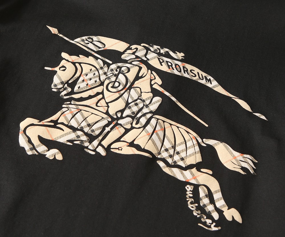 🌾巴宝莉2026春夏新款首发专柜最新款短袖圆领T恤 高端订制 设计前卫时尚！品牌logo重工艺设计 高端