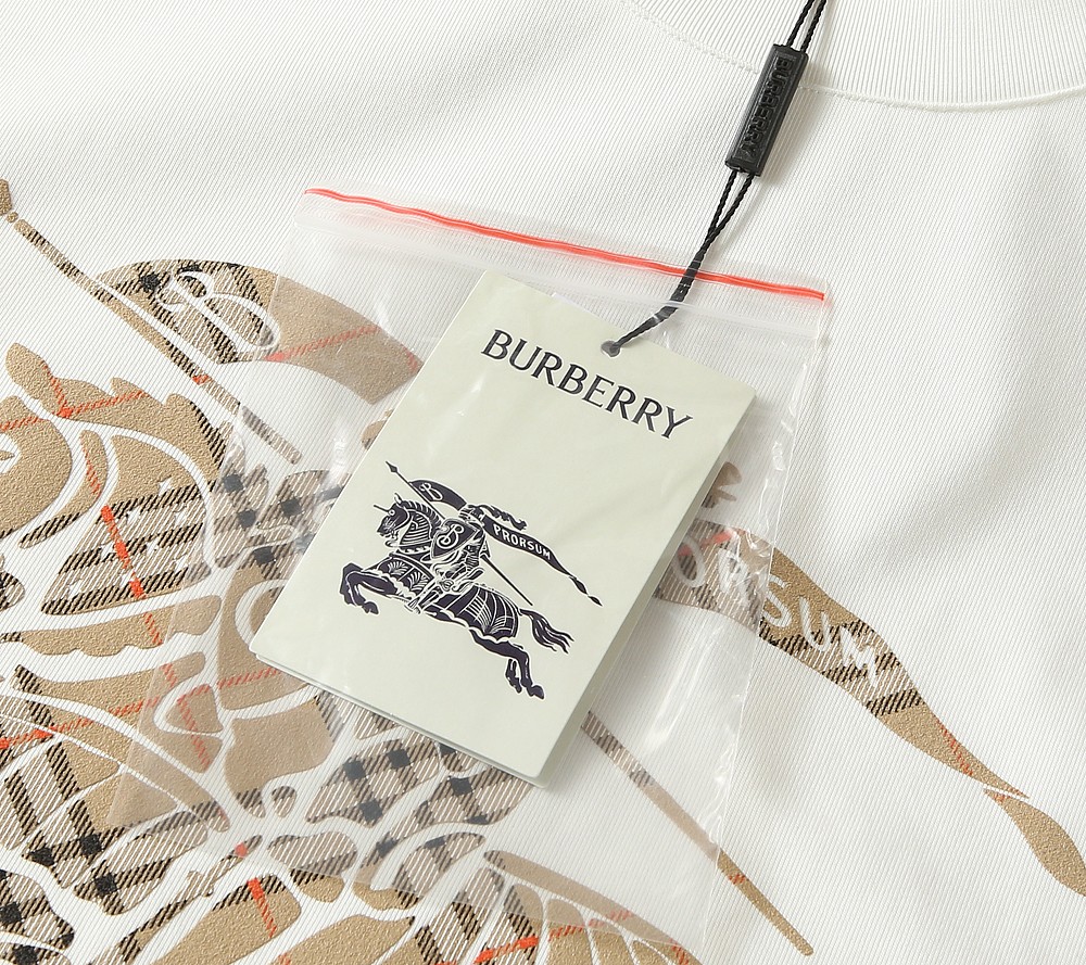 🌾巴宝莉2026春夏新款首发专柜最新款短袖圆领T恤 高端订制 设计前卫时尚！品牌logo重工艺设计 高端