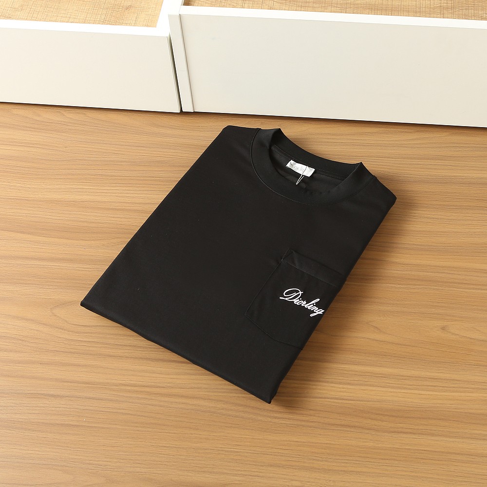 🌾迪奥2026春夏新款首发专柜最新款短袖圆领T恤 高端订制 设计前卫时尚！品牌logo重工艺设计 高端定