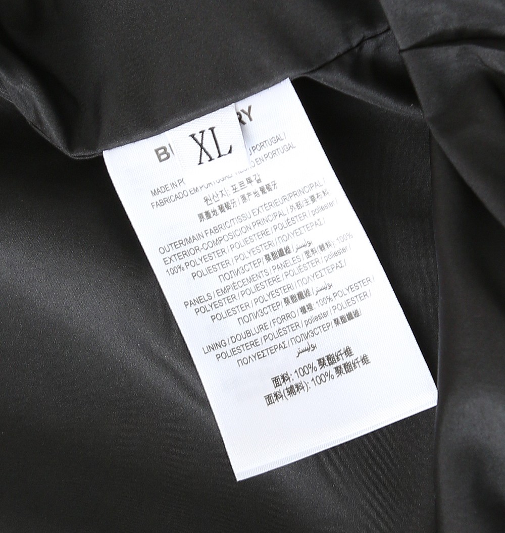 巴宝莉夹克尺寸表……89002