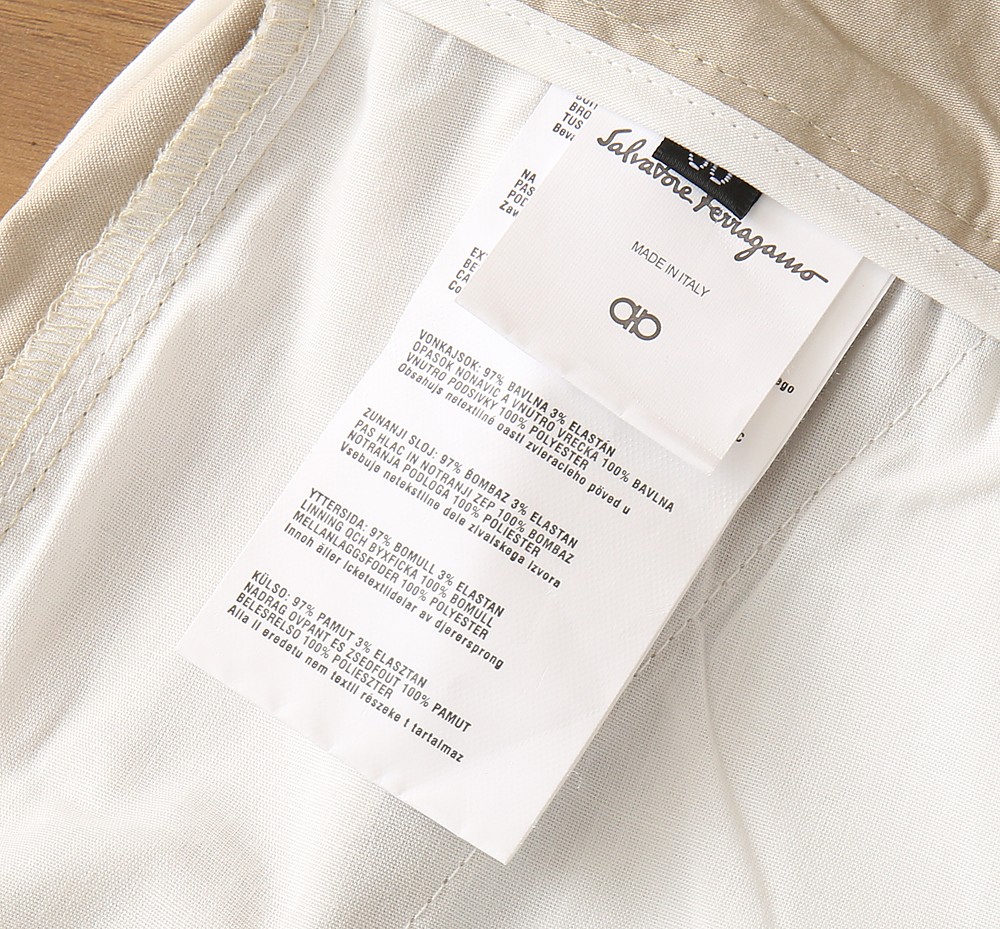 菲拉格慕商务休闲裤尺寸表……8117