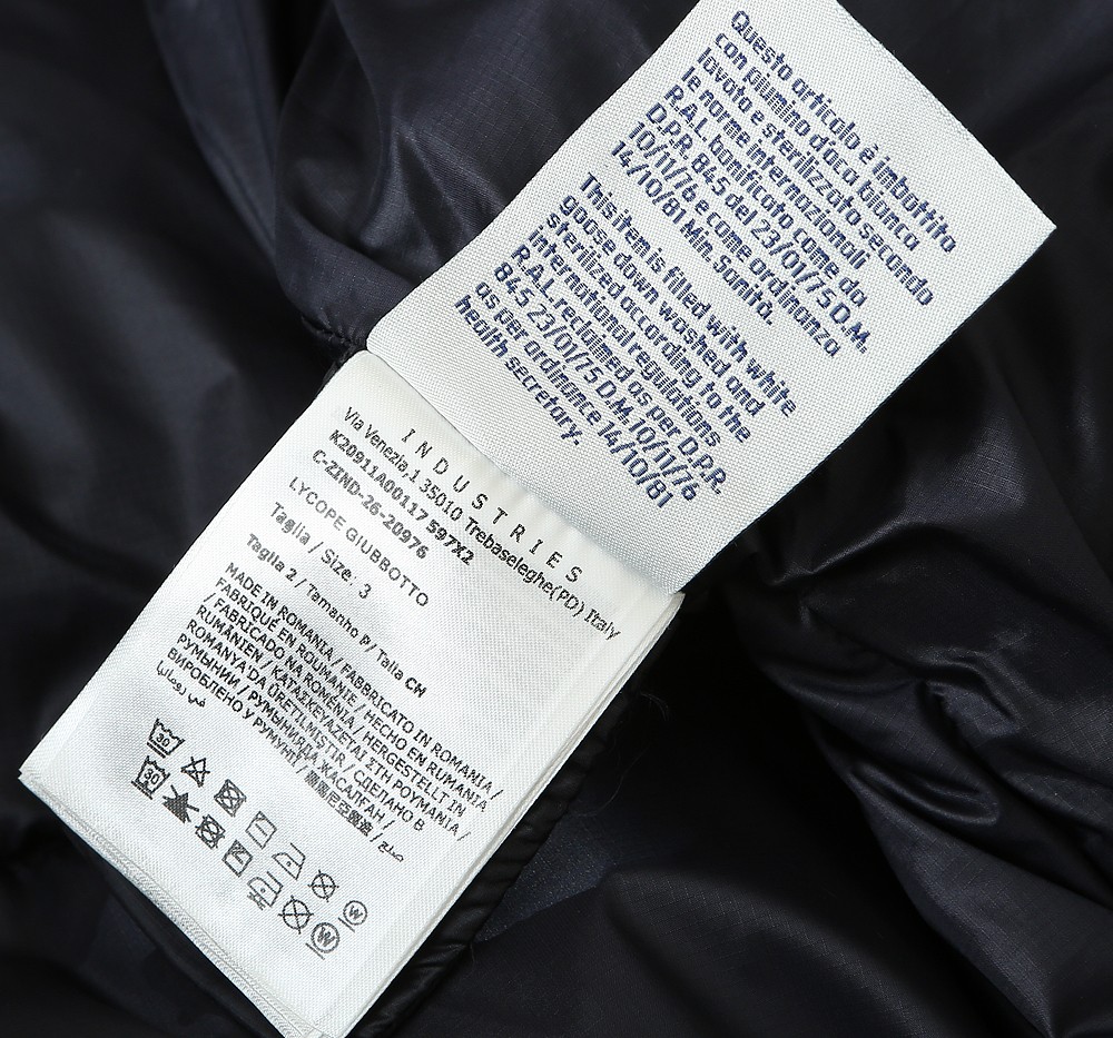 羽绒服 MK连帽羽绒服尺寸表…… R263