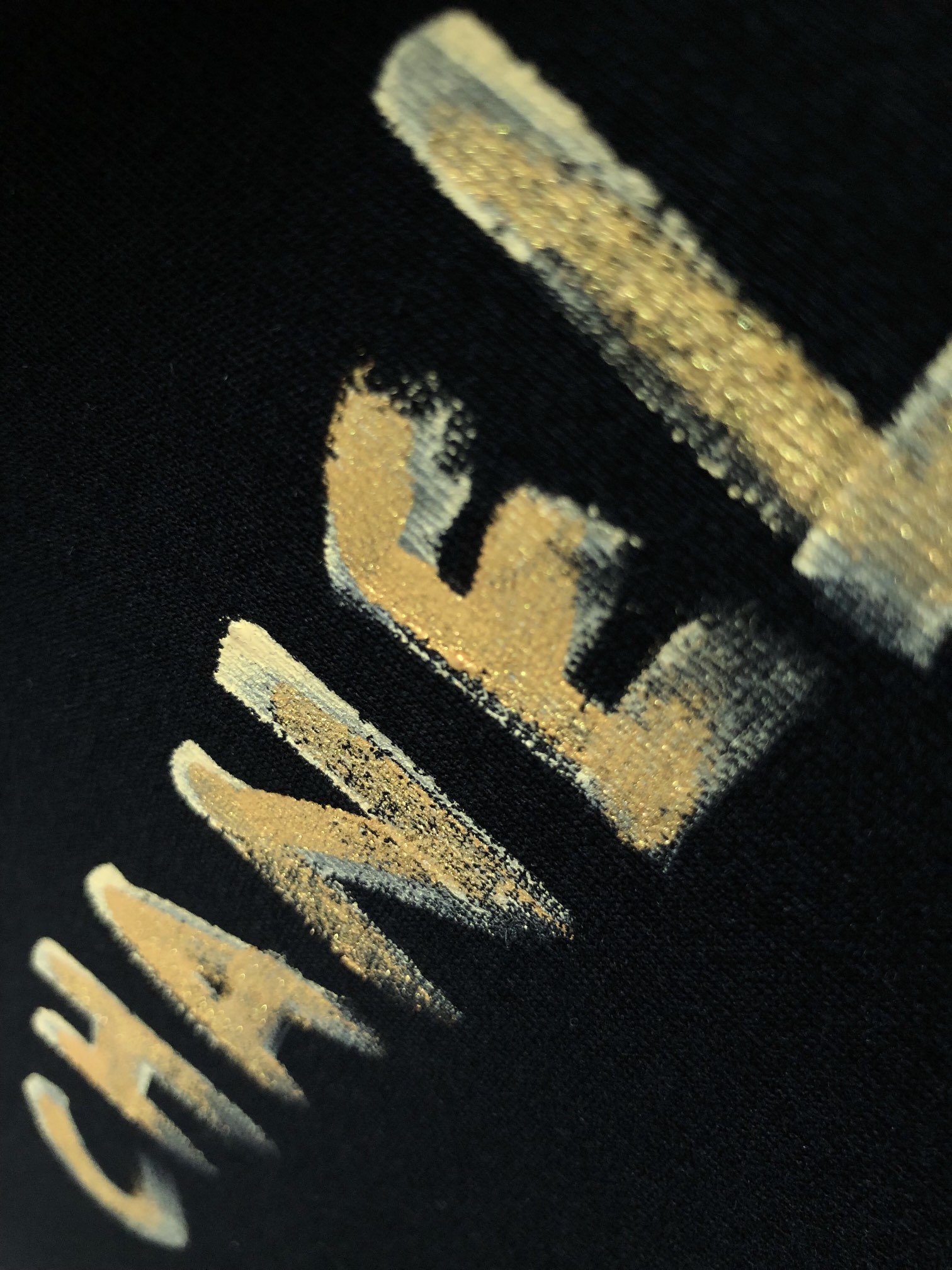 Chan*25SS 最新最顶级手绘款前后幅呼应质感短袖，专柜款短袖，顶级纯棉品质专柜原单短袖，顶级制作工