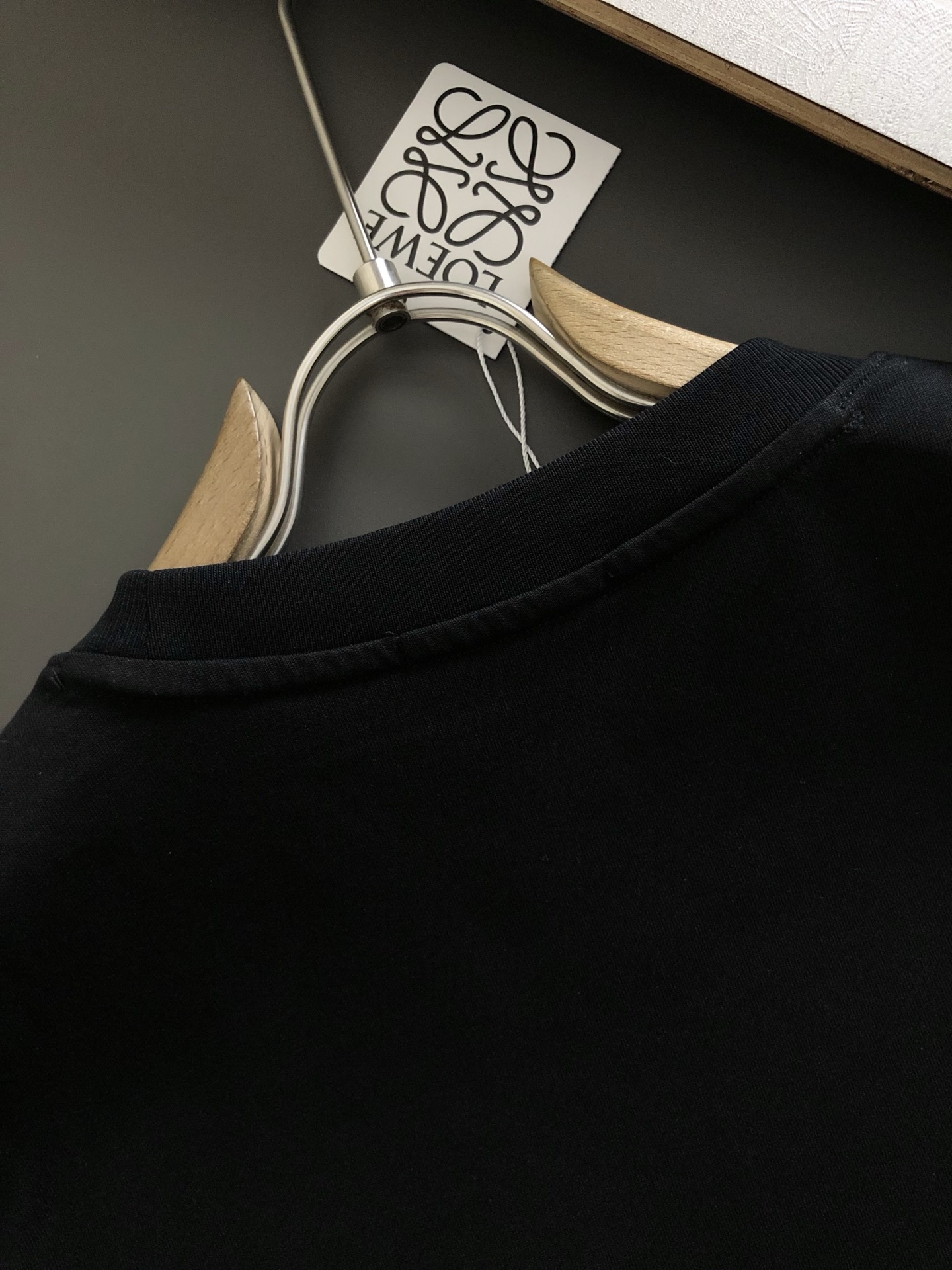 Loewe Men's Black Cotton Short Sleeve T-Shirt with Logo Detail 9 i1750364163734 8594 0 5