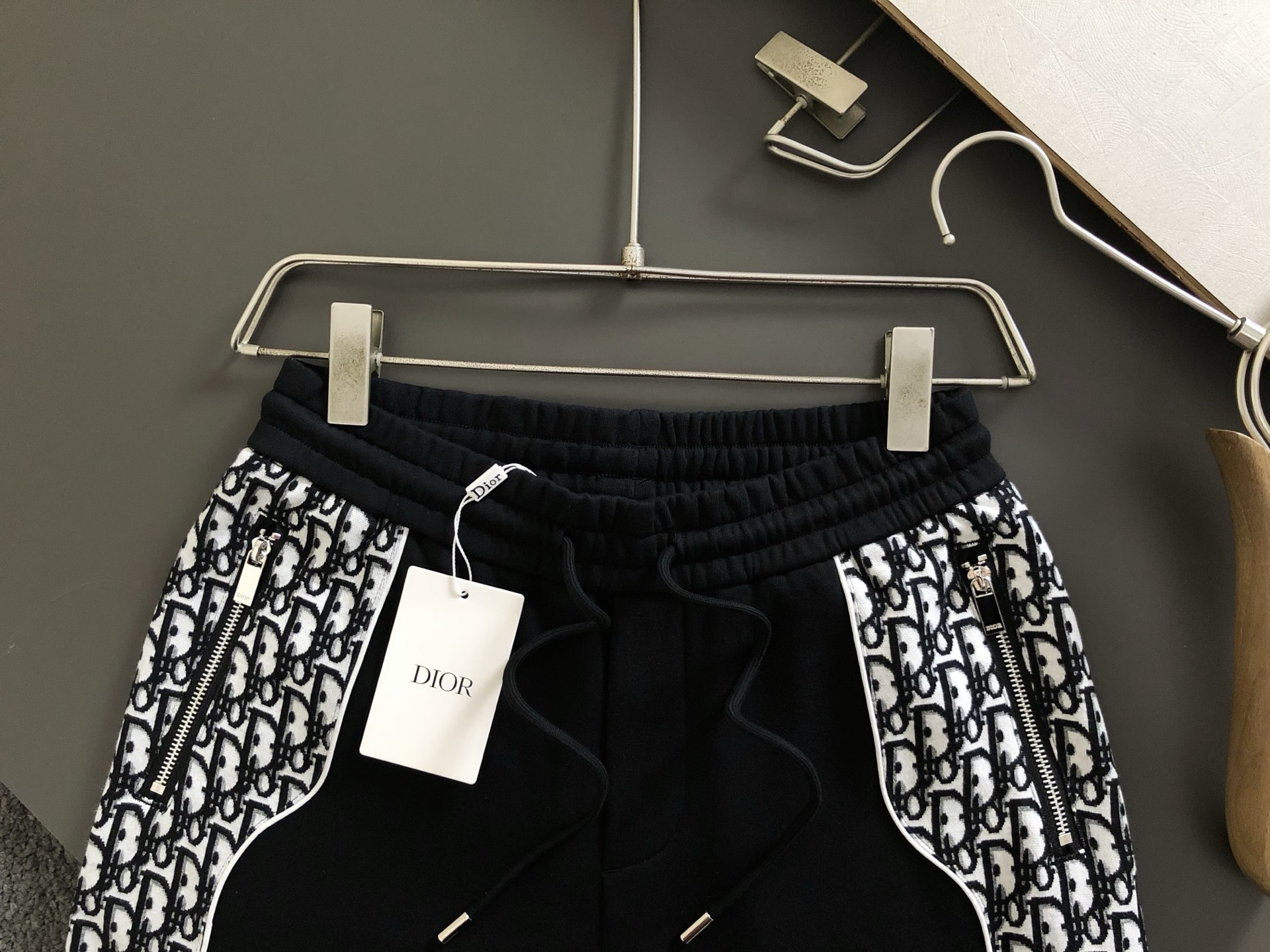 Dior Men's Black Cotton Blend Shorts with Jacquard Side Stripe - S to XL 5 i1750937310204 4451 0 1