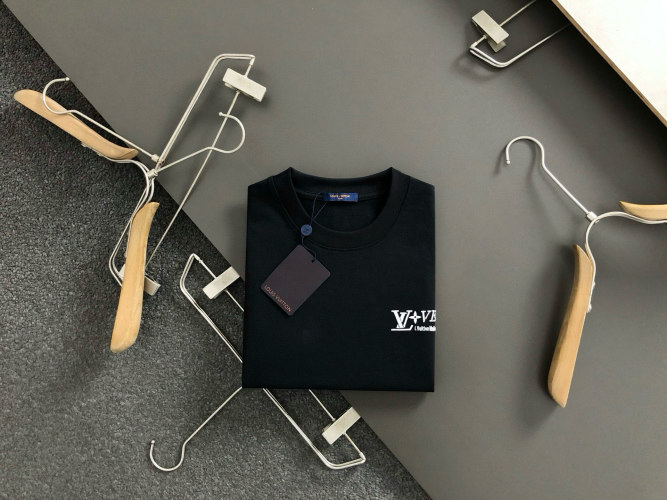 Louis Vuitton Men's Embroidered Logo Tee - Early Spring Collection