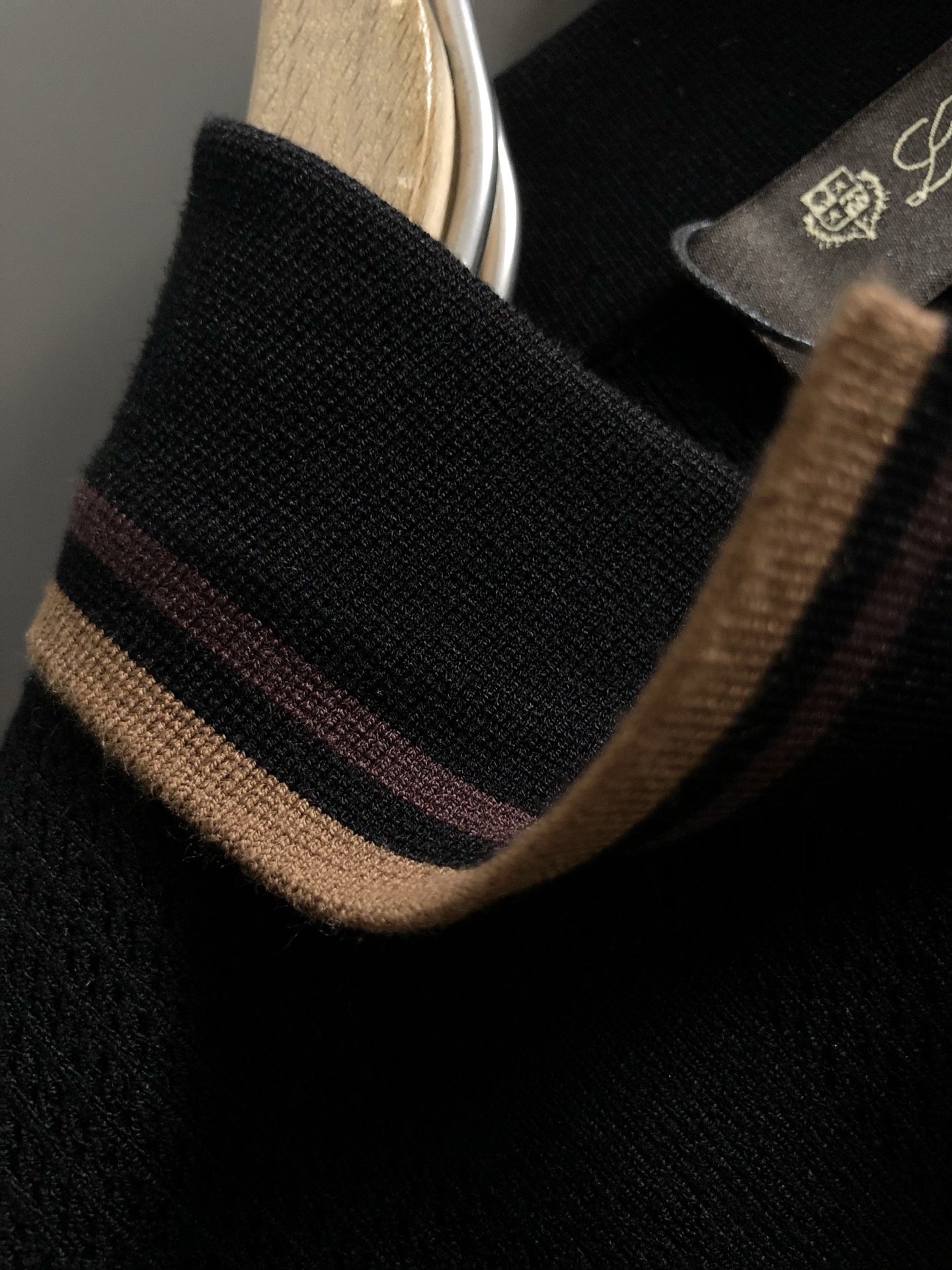  lP🆕*合身版型M-XXXL
2025秋冬老钱风字母提花羊毛短袖Polo*精致工艺专柜面料，顶级元素融