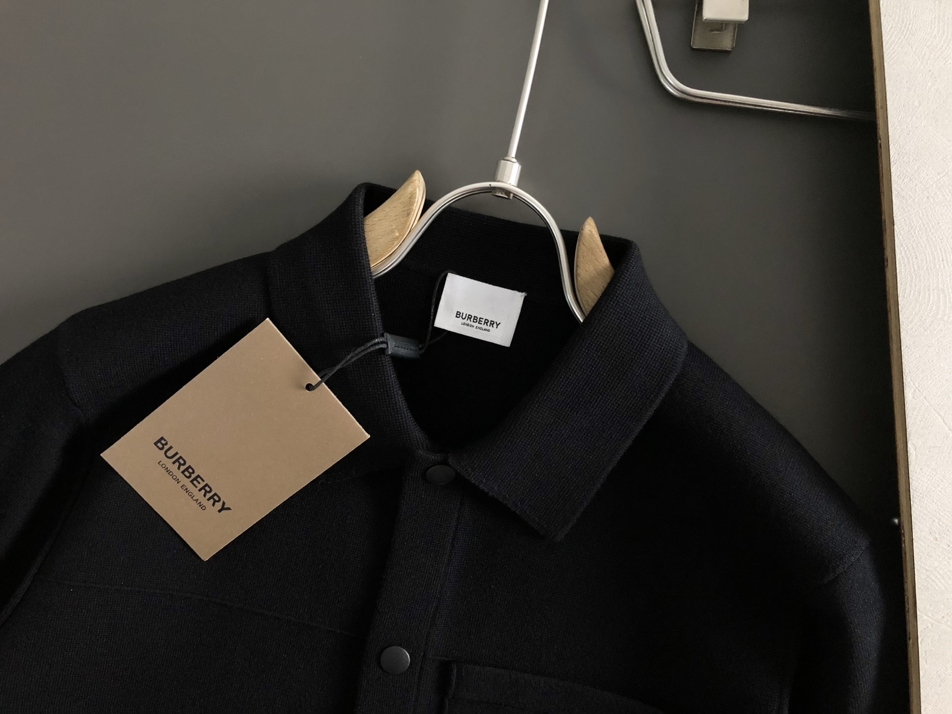 BBR**合身版型M-XXXL2025秋冬骑士刺绣针织羊毛外套，精致工艺专柜面料，顶级元素融合打造，3标