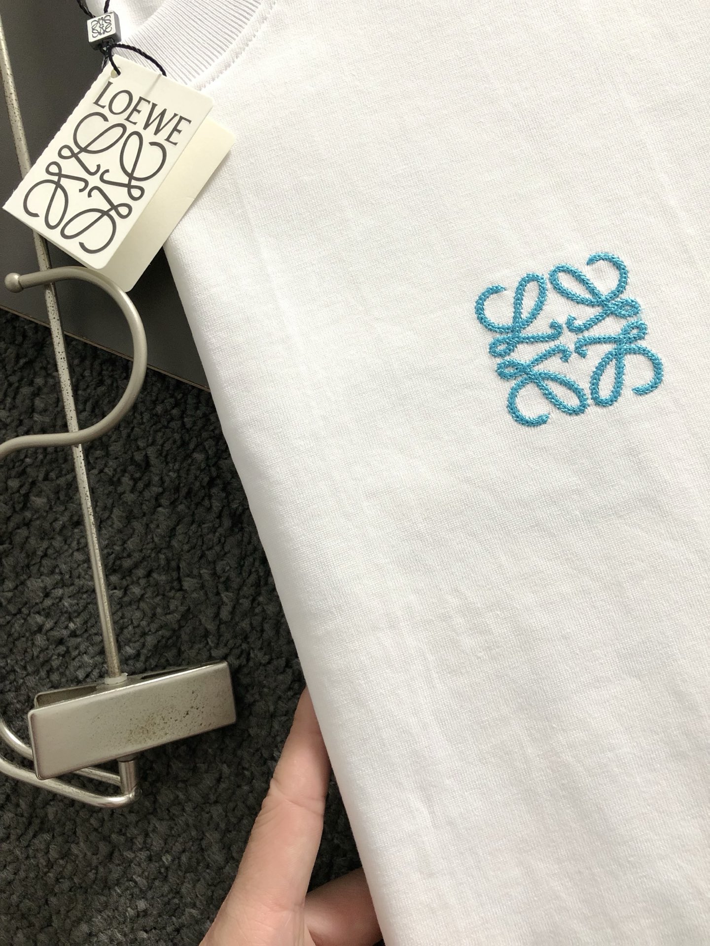 LOW*合身版型S-Xl25春夏顶级橘色刺绣潮牌短袖，精致工艺专柜面料，顶级元素融合打造，3标齐全，潮男