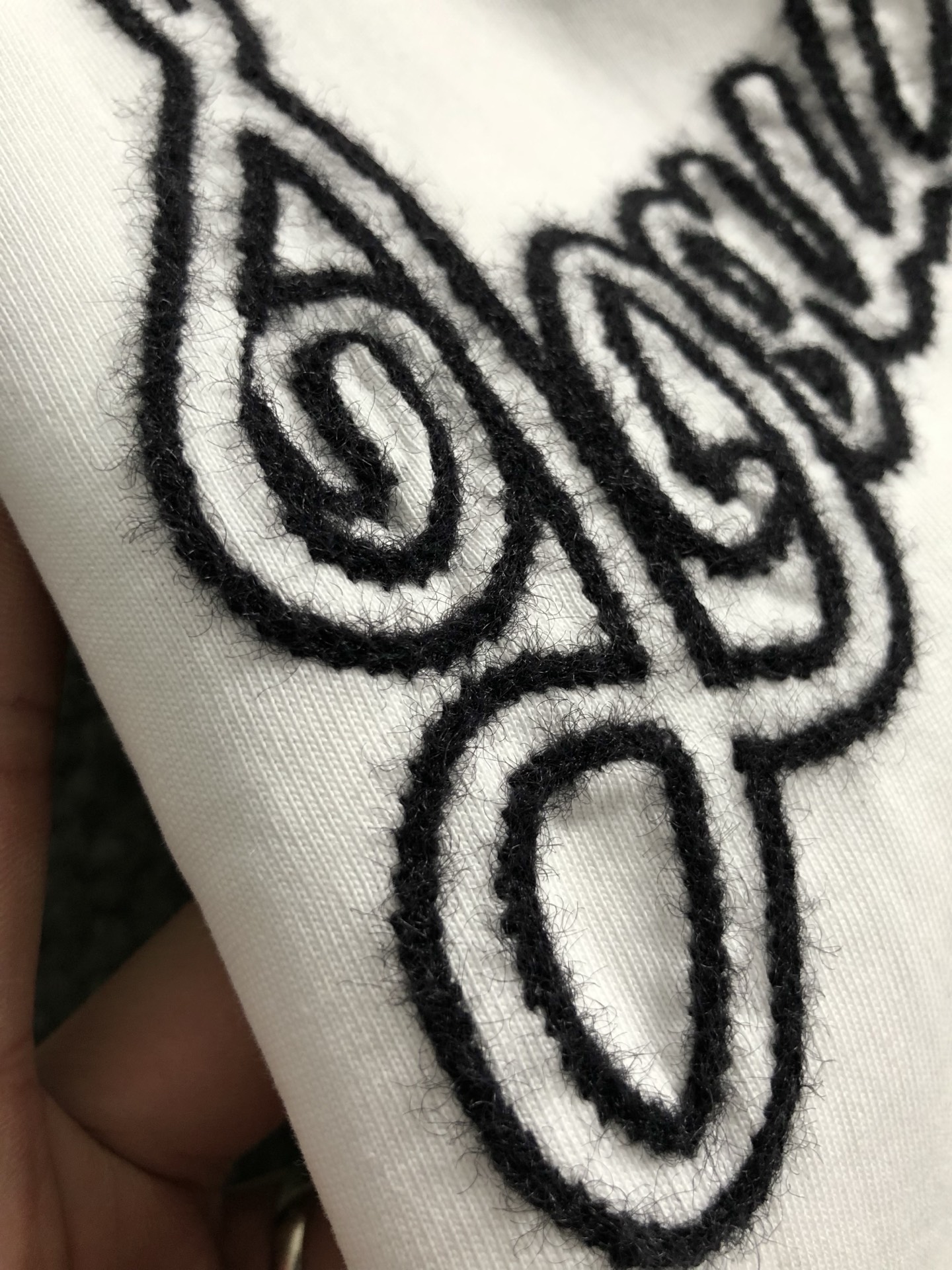 L牌*合身版型S-Xl25春夏顶级毛绒刺绣潮牌短袖，精致工艺专柜面料，顶级元素融合打造，3标齐全，潮男时