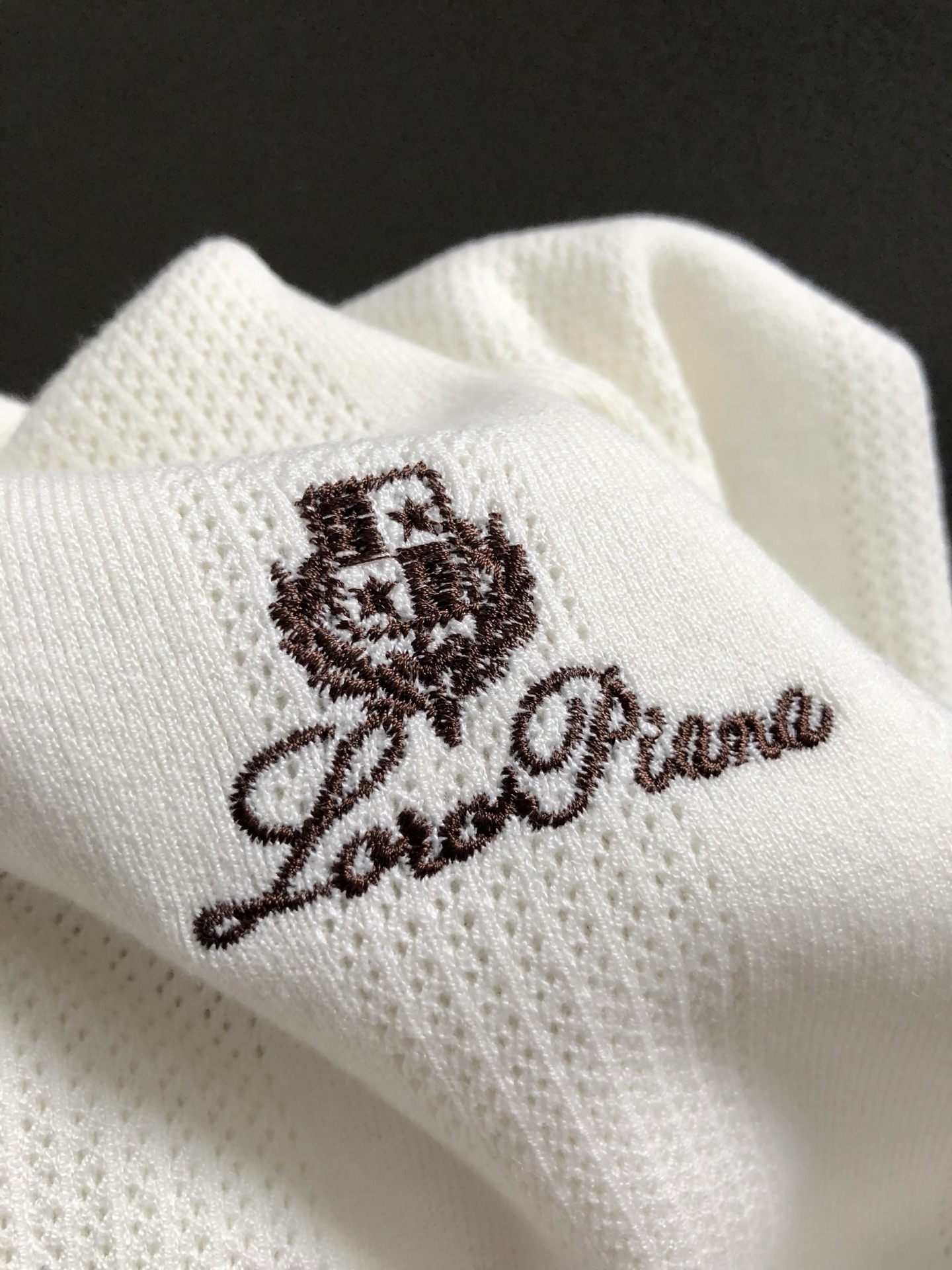 lP🆕*合身版型M-XXXL2025秋冬老钱风字母提花羊毛短袖Polo*精致工艺专柜面料，顶级元素融合打