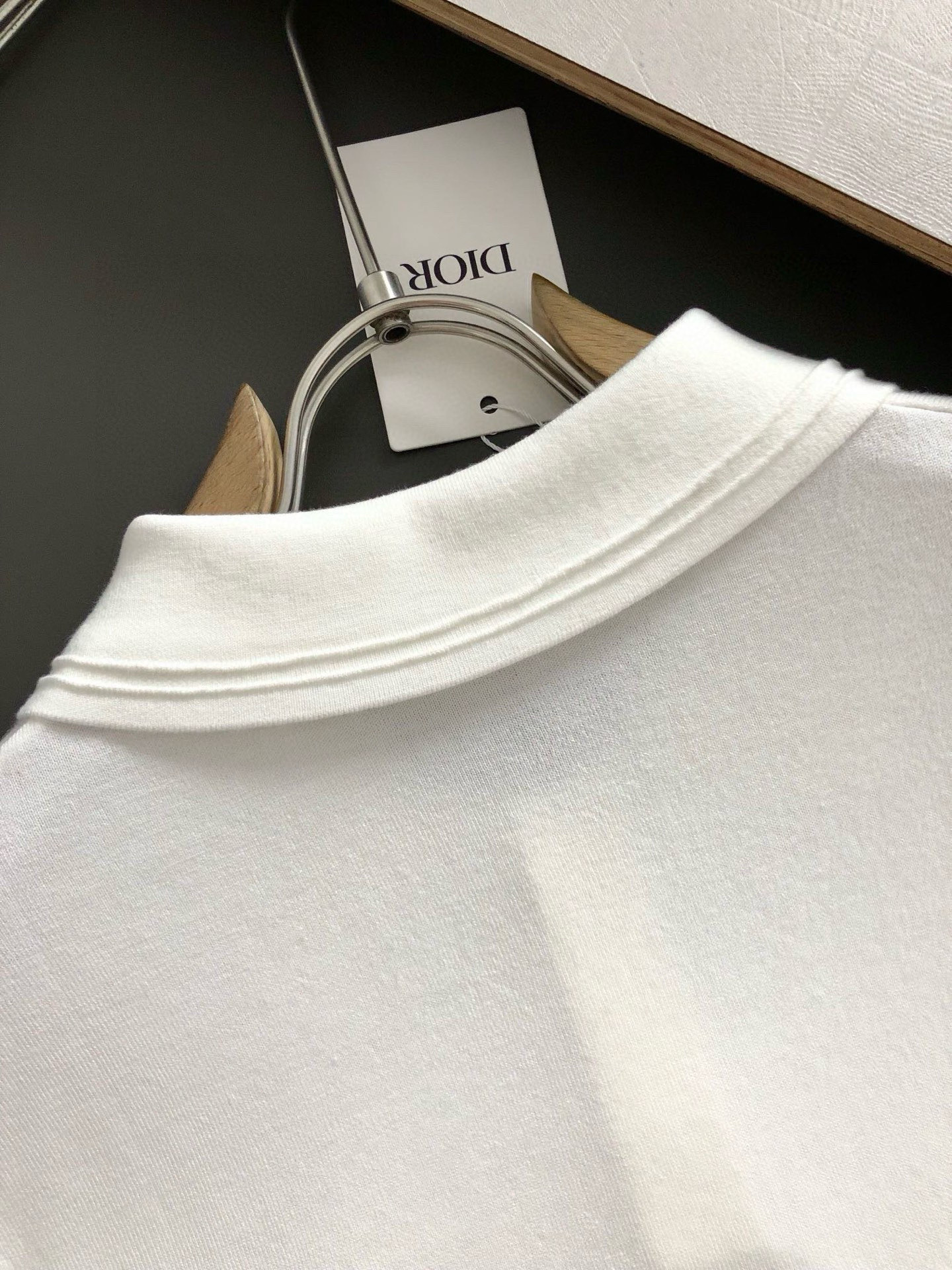 Dir*合身版型 M-xxxl2025秋冬新款袖口字母提花融合CD刺绣logo顶级进口私货羊毛Polo短