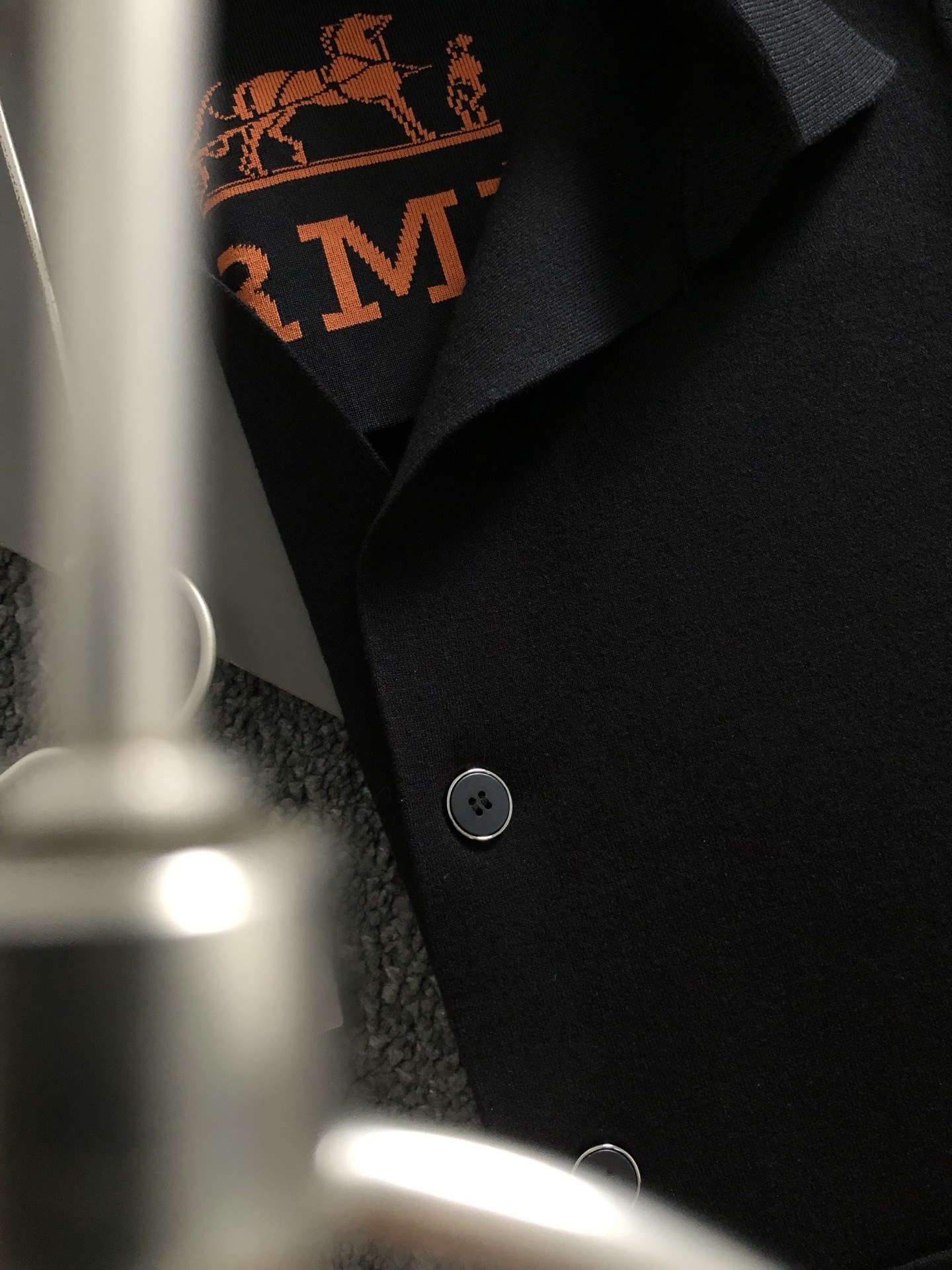 Hms*合身版型 M-xxxl25新款时尚内里提花针织羊毛夹克，专柜辅料融合羊毛开衫外套，顶级工艺打造，