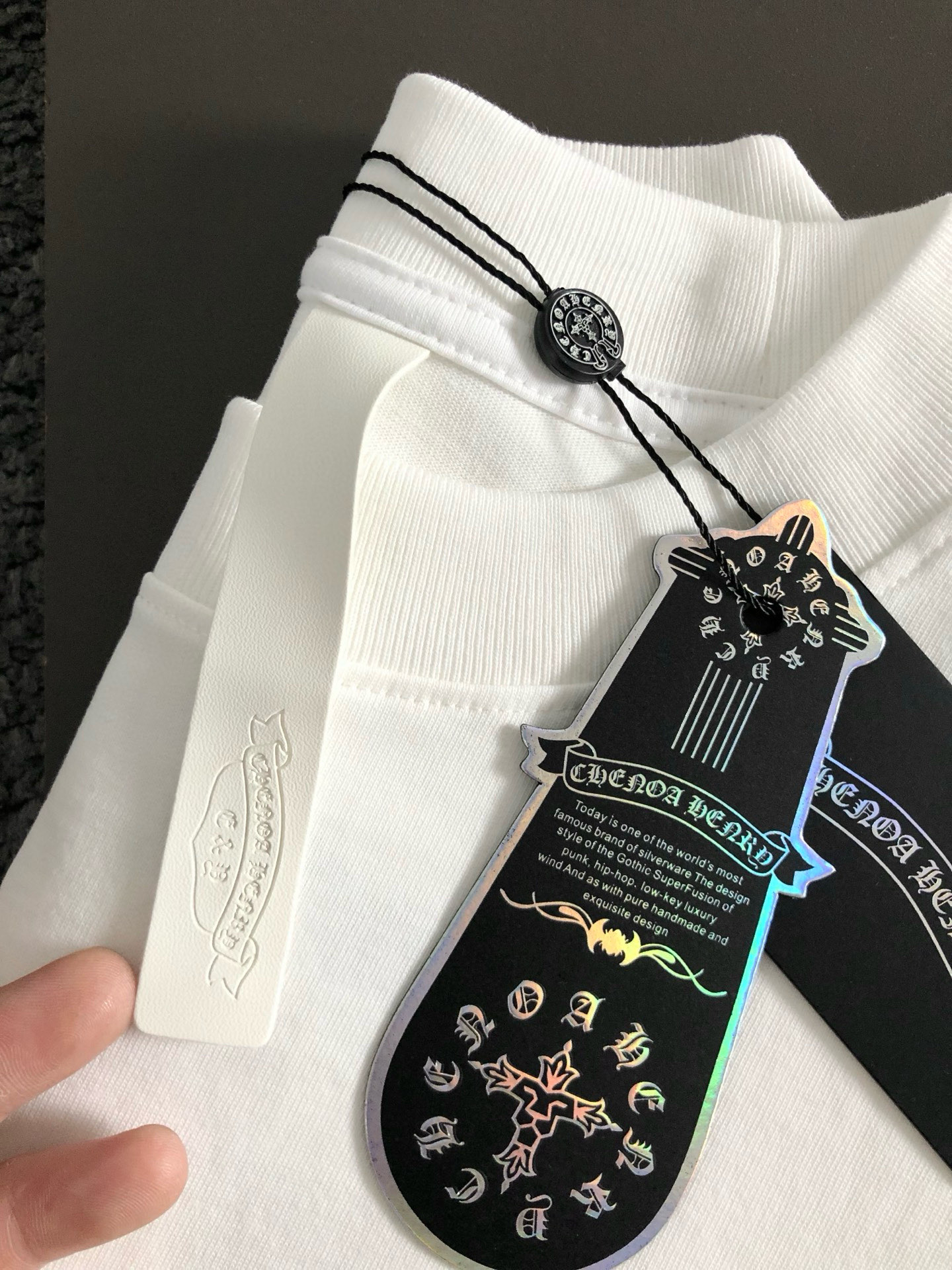 Ch*宽松版型S-Xl25秋冬320克重磅顶森林系重工工艺潮牌短袖，精致工艺专柜面料，顶级元素融合打造，