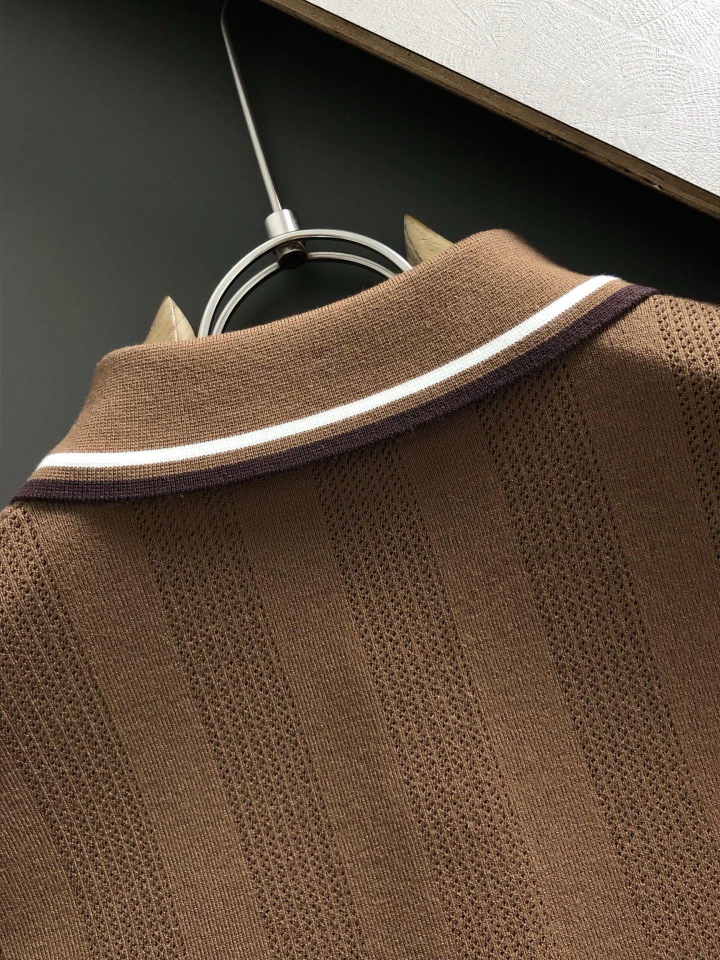 lP🆕*合身版型M-XXXL2025秋冬老钱风字母提花羊毛短袖Polo*精致工艺专柜面料,顶级元素融合打