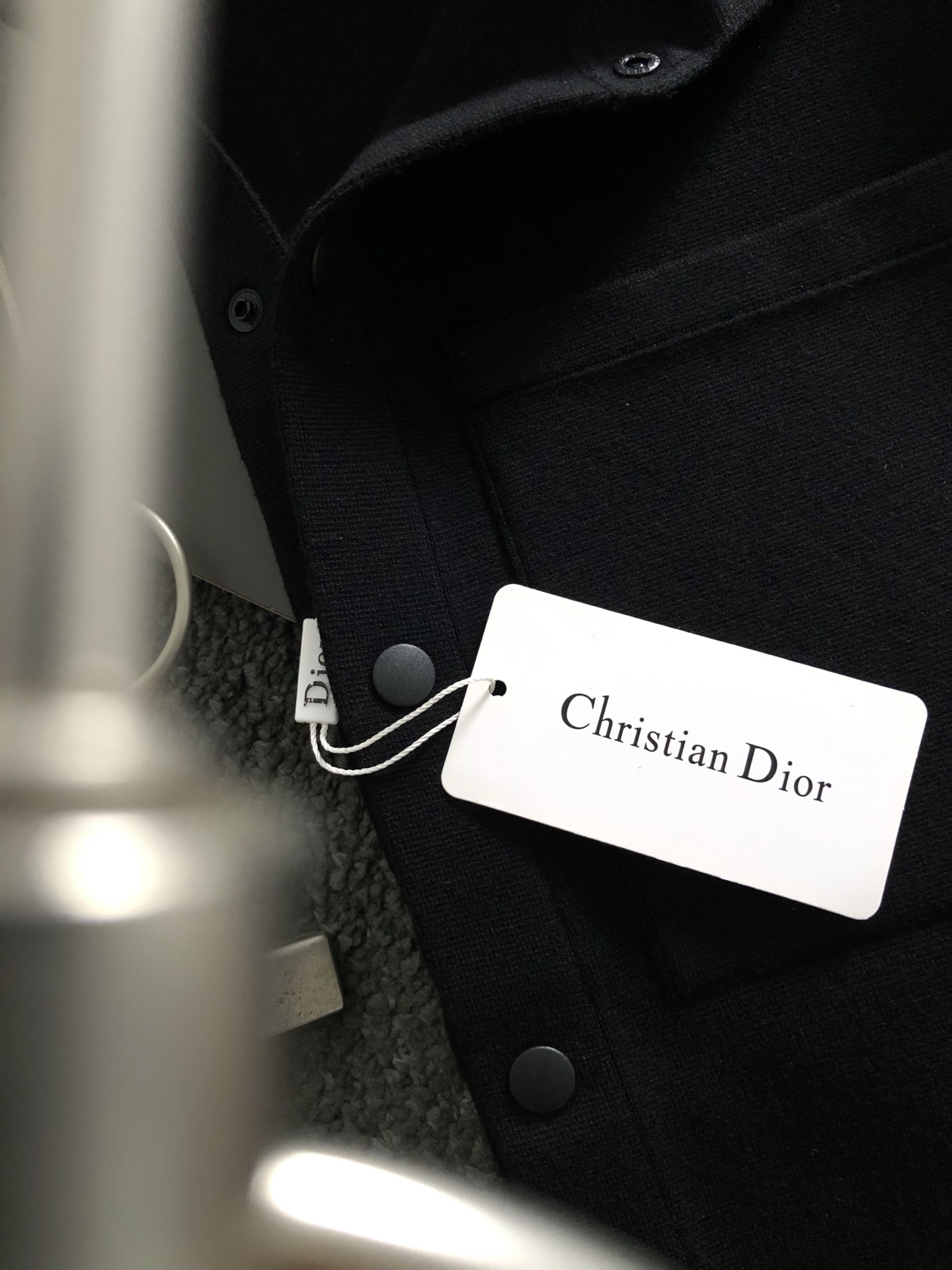 Dir**合身版型M-XXXL2025秋冬精致压花工艺专柜面料羊毛针织外套，顶级元素融合打造，3标齐全，