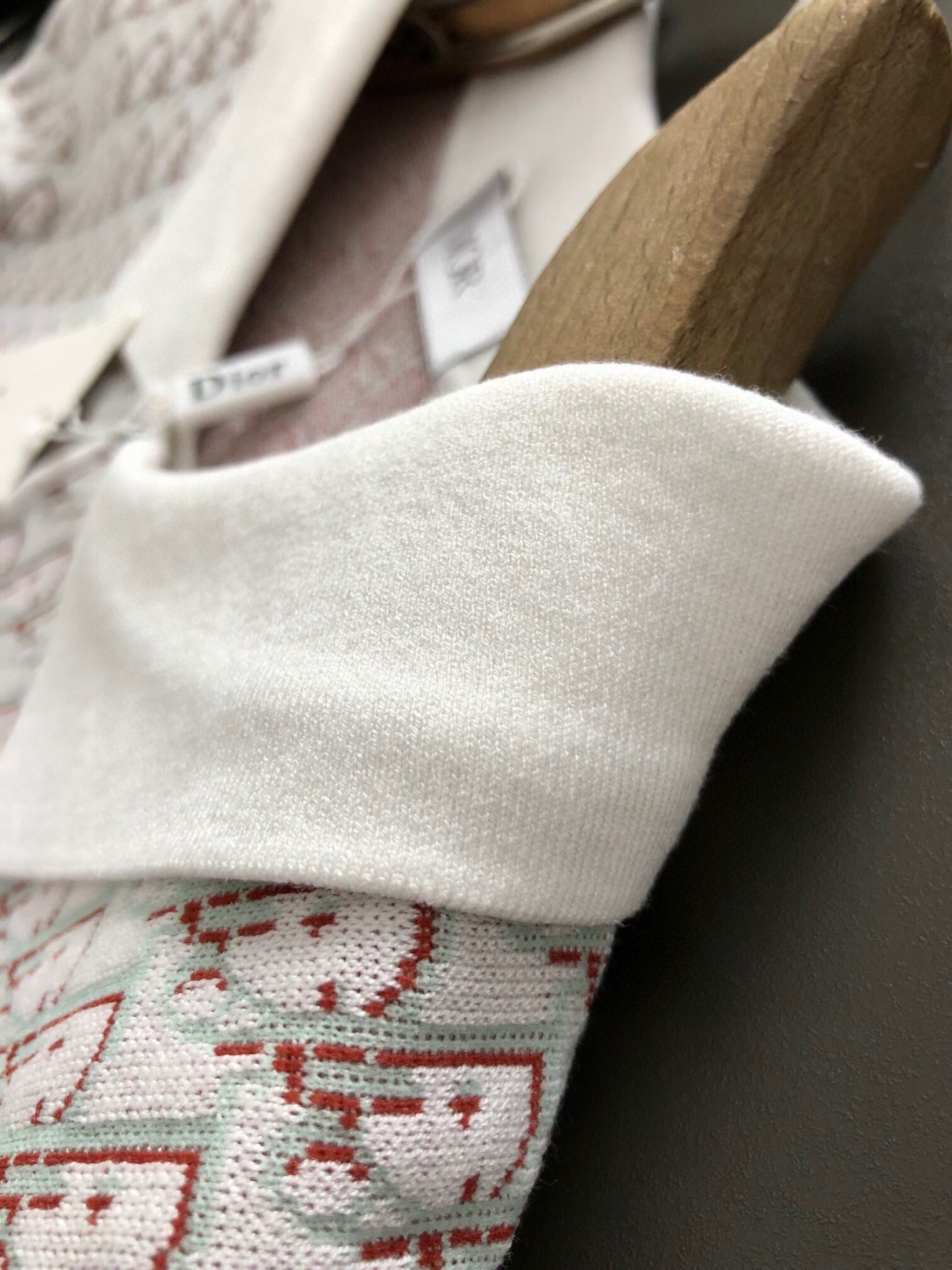 Dir*合身版型M-XXXL2025秋冬时尚满幅提花羊毛短袖Polo*精致工艺专柜面料，顶级元素融合打造