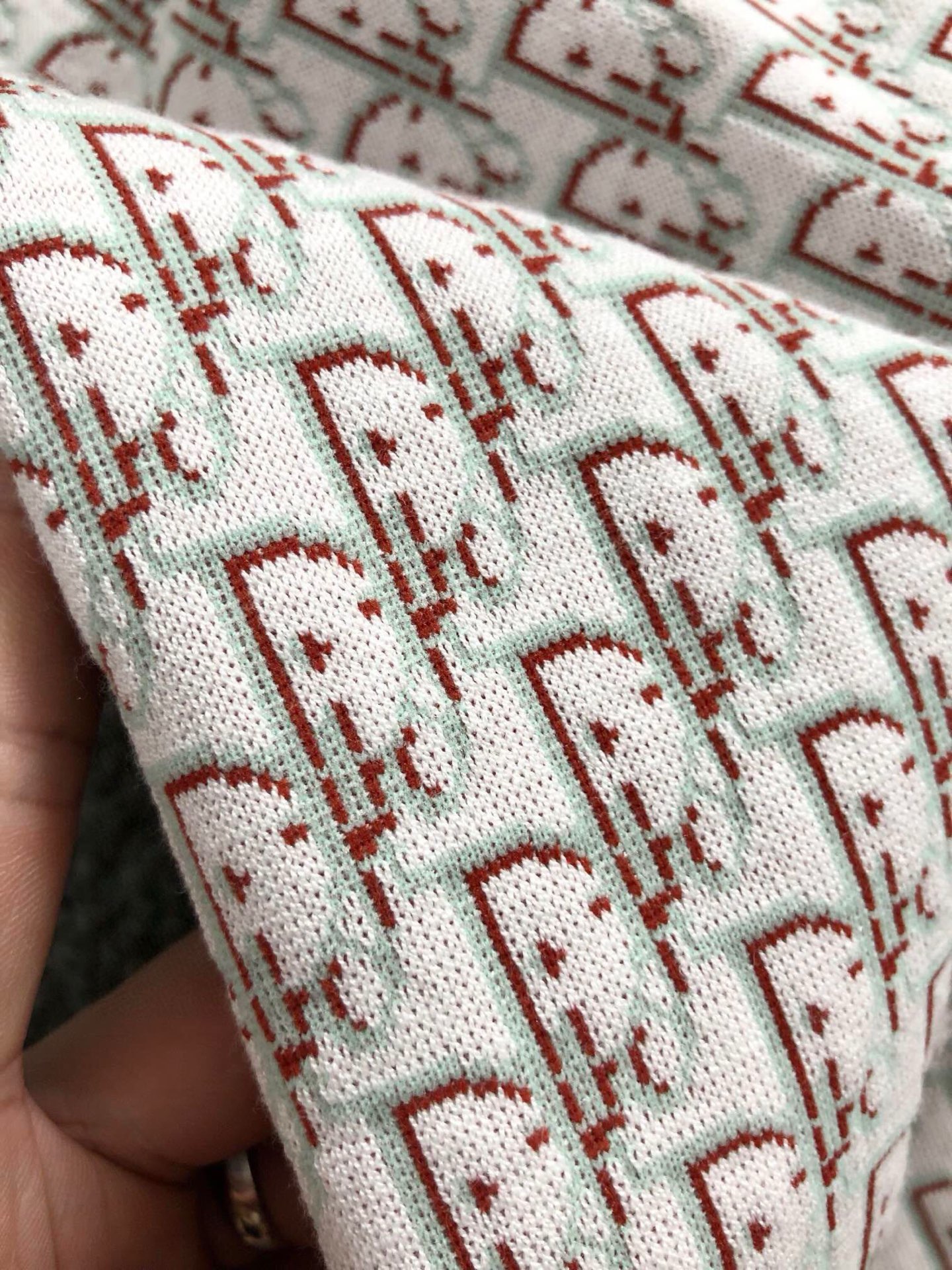 Dir*合身版型M-XXXL2025秋冬时尚满幅提花羊毛短袖Polo*精致工艺专柜面料，顶级元素融合打造