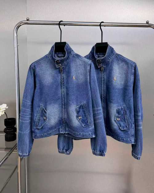 Ralph Lauren Relaxed Fit Full-Zip Denim Jacket - Washed Blue, Stand Collar 1 Ralph Lauren Relaxed Fit Full-Zip Denim Jacket - Washed Blue, Stand Collar