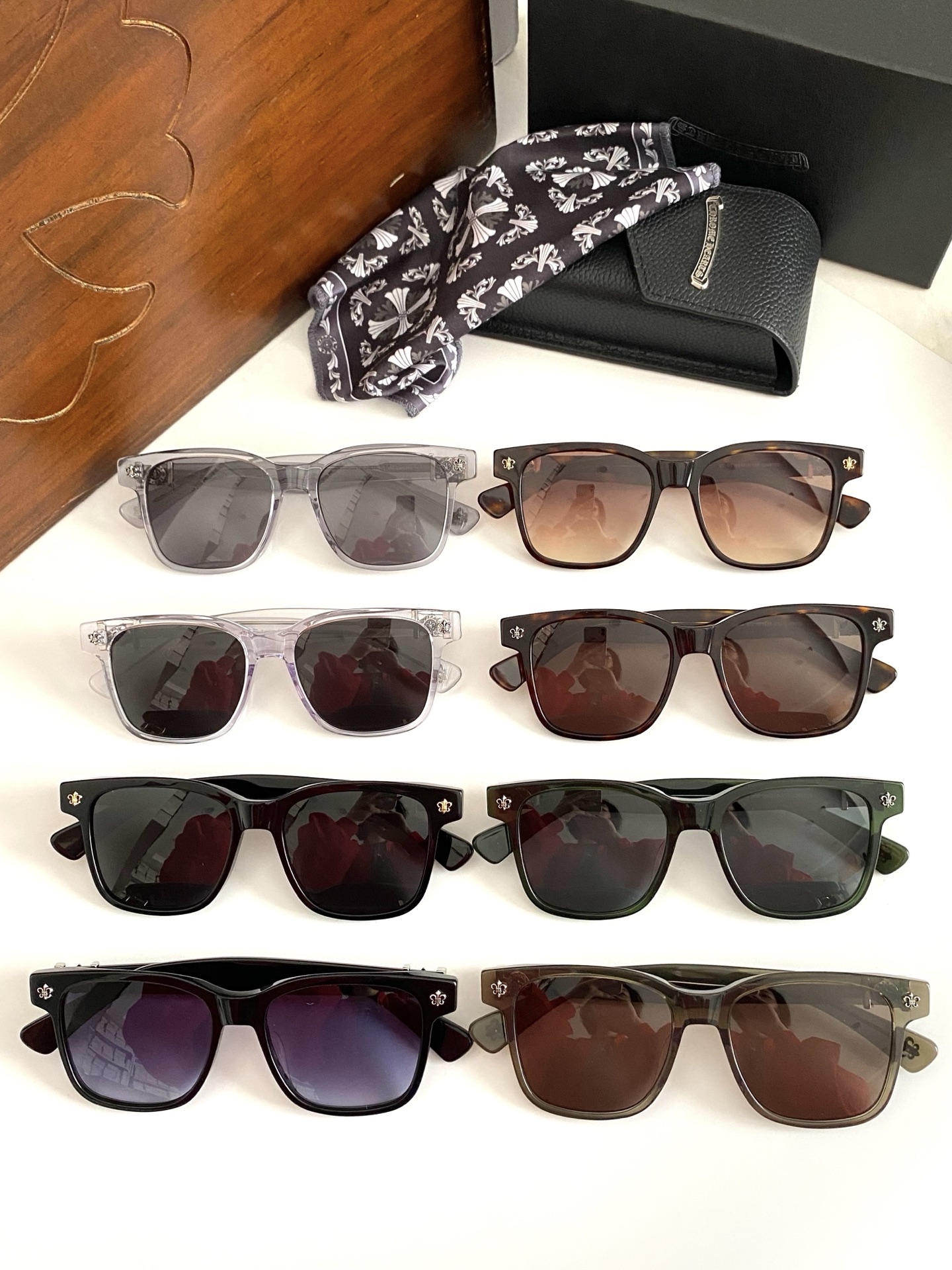 新款太阳镜🕶️CHROME HEART男女都🉑️ 瘦脸神器 CH8055SIZE:55-18-150