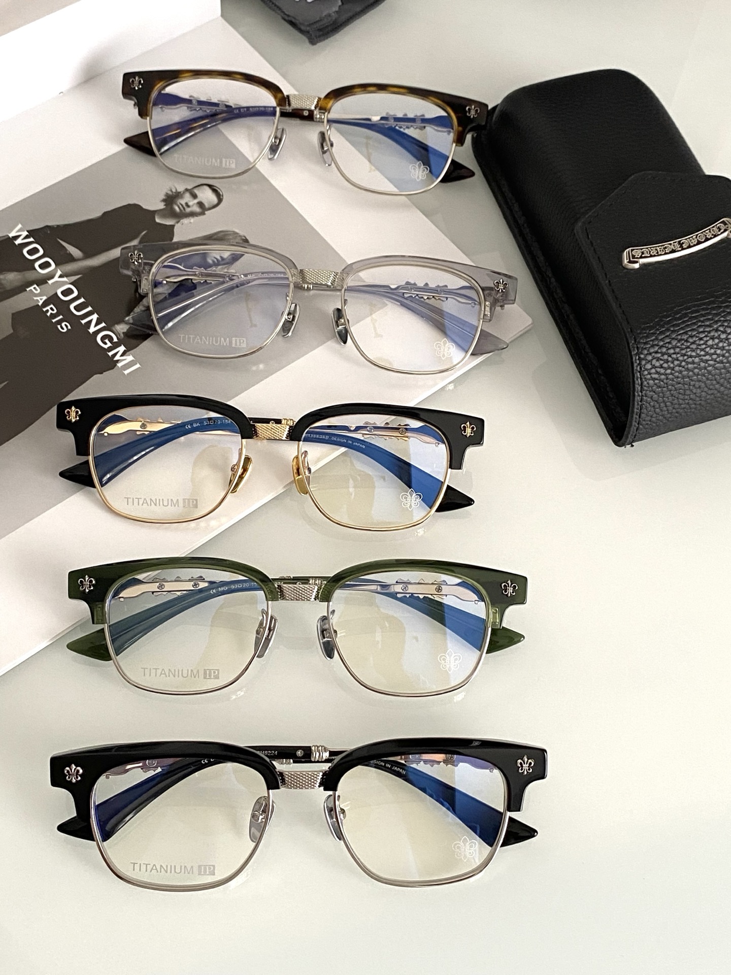 钛 重工新品眉架〰️CHROME HEART立体切割工艺制作 质感满分CH8224 SIZE:53-20