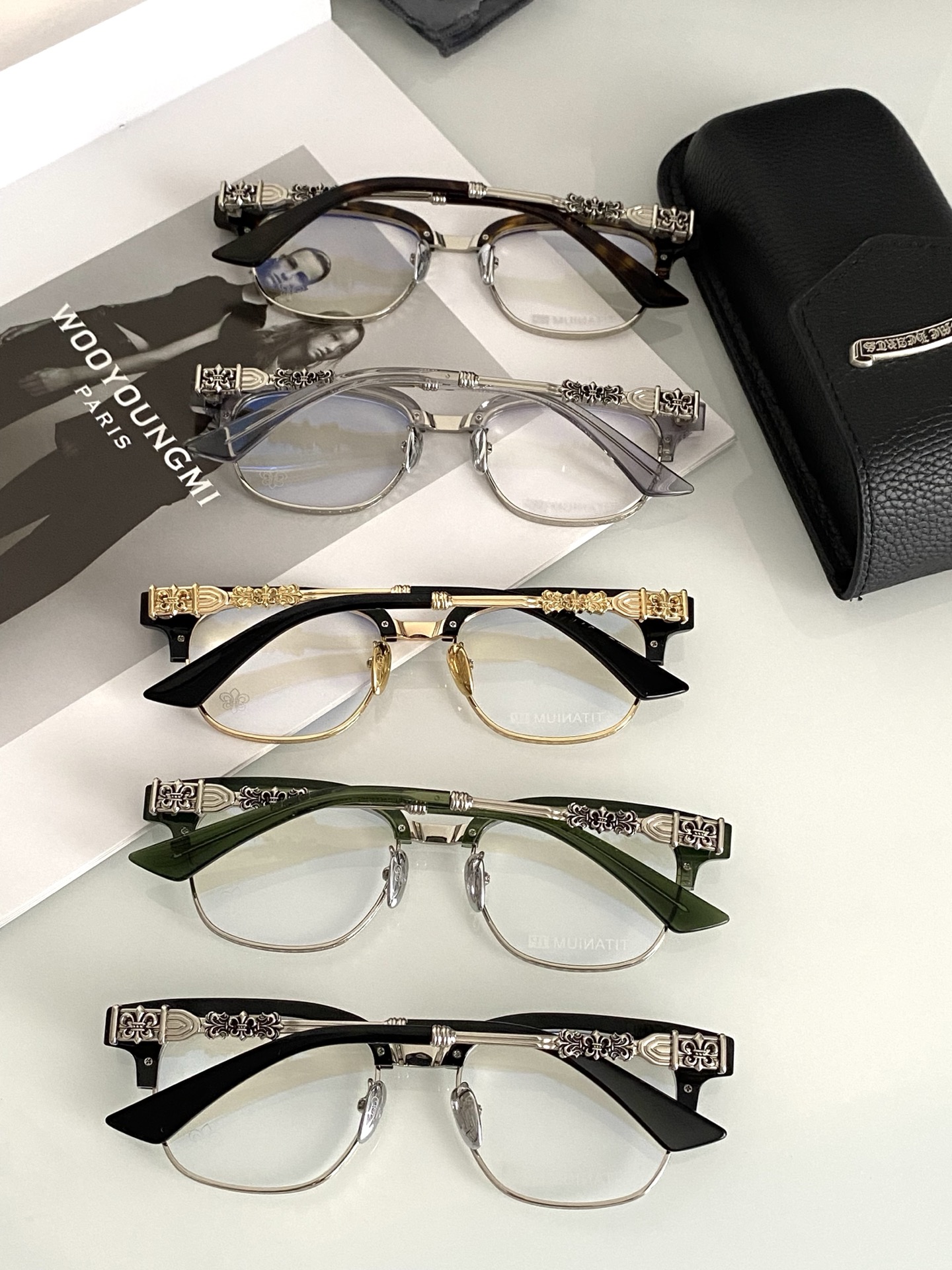 钛 重工新品眉架〰️CHROME HEART立体切割工艺制作 质感满分CH8224 SIZE:53-20