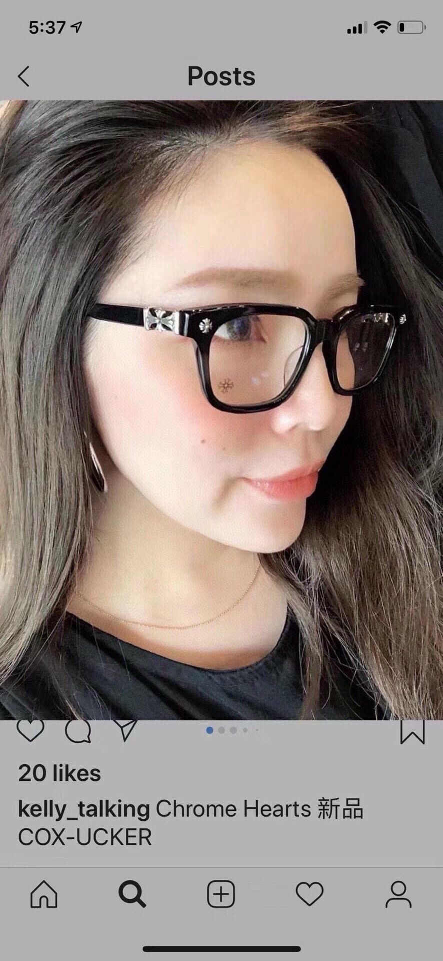 ToP quality 经典复古大框CHROME HEART 高版本 镭射精雕刻字 每副都有独立编码CO