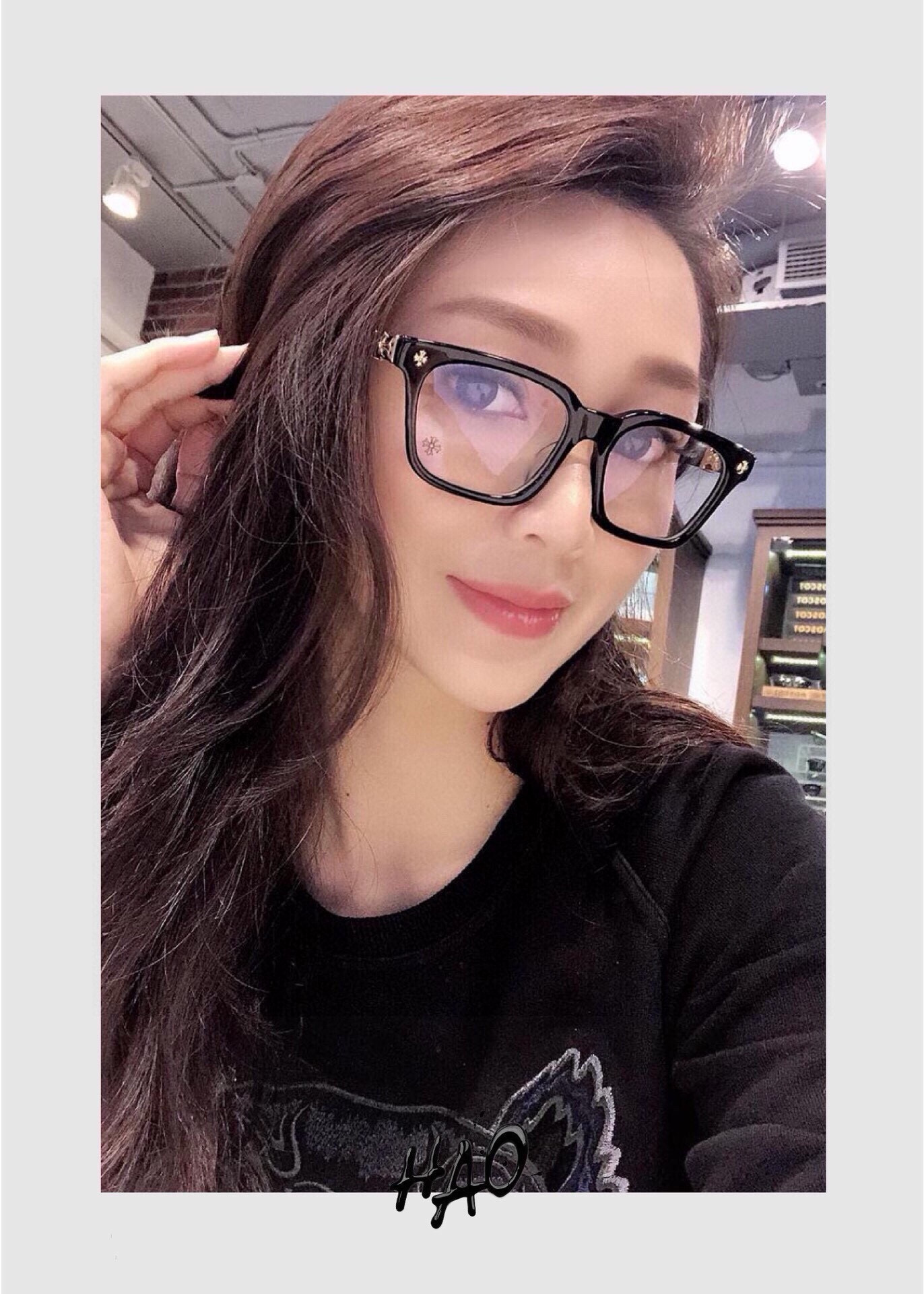 ToP quality 经典复古大框CHROME HEART 高版本 镭射精雕刻字 每副都有独立编码CO