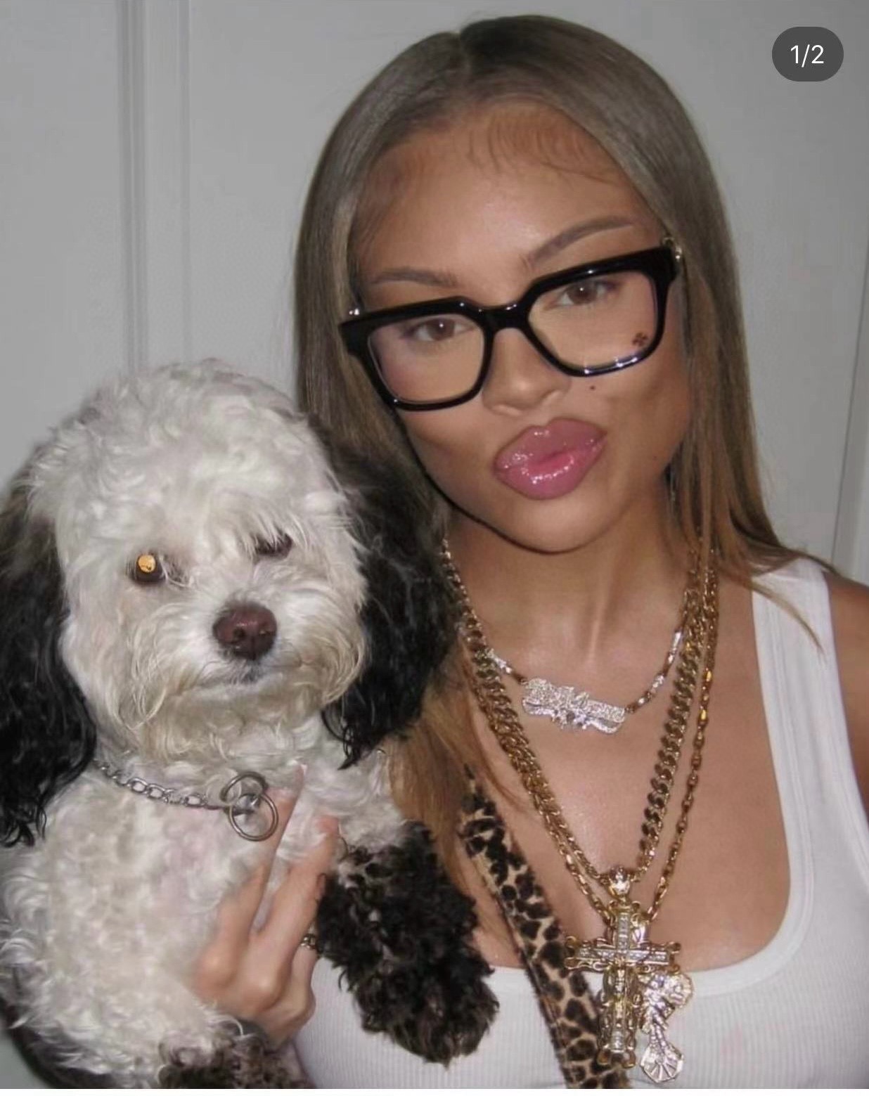  黑金色
顶级原版定制款！每副都有独立编码 
CHROME HEART 高奢系列 眼镜界艺术精品 
意大