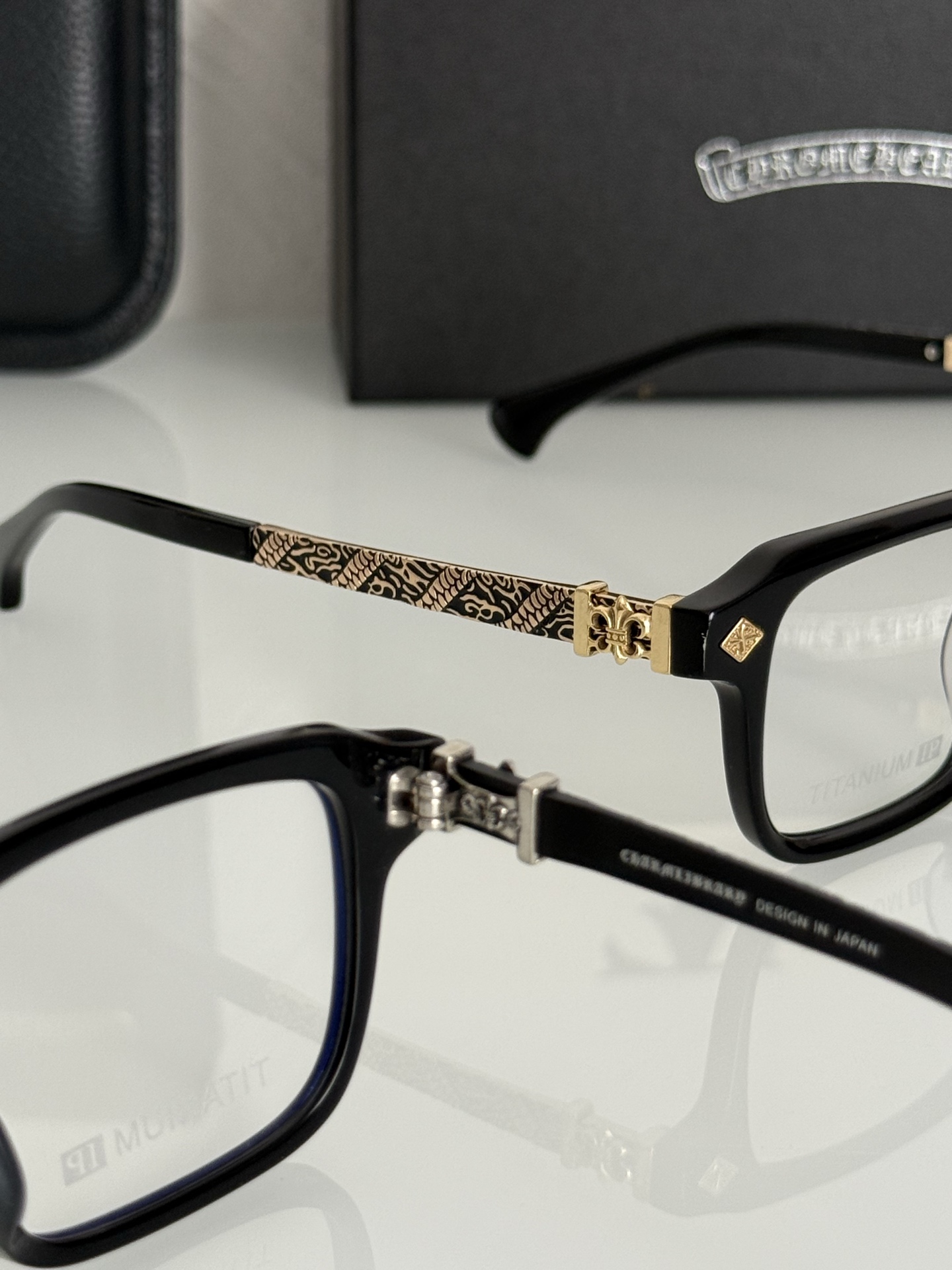 新款！CHROME HEART 小方框气质款 钛！CH8296SIZE：51-19-145