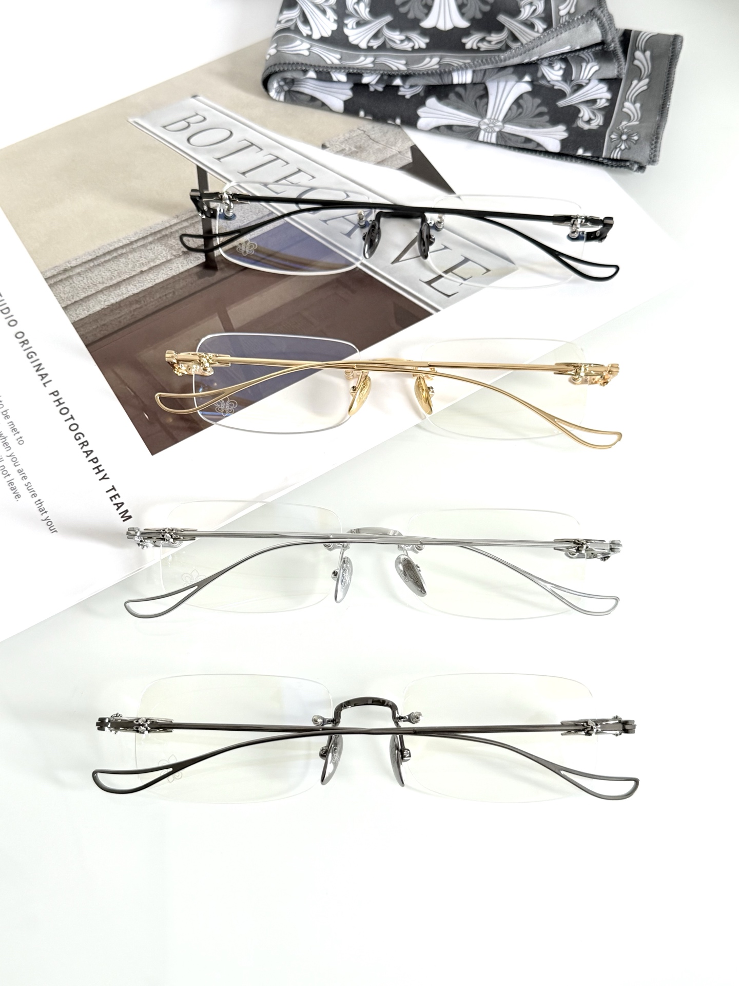 清冷系〰️王一博最新佩戴 CHROME HEARTSINNERGASMSIZE：55-20-145