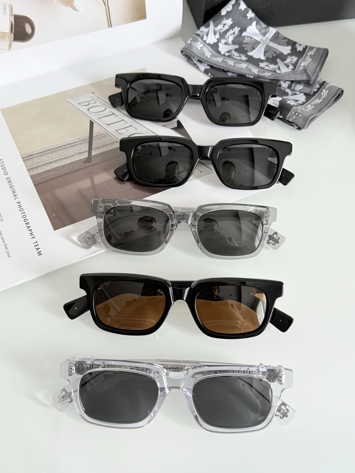 官网同款⚜️CHROME HEART偏光太阳镜经典马蹄扣配饰 厚料板材制作 质感一流SEE YOU IN