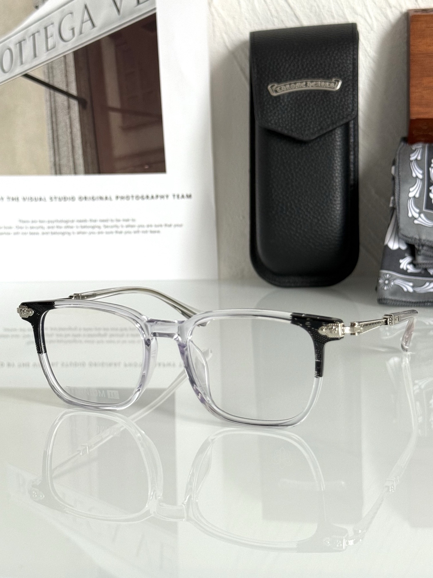 新款 CHROME HEART钛➕立体薄板材佩戴轻盈舒适又有质感！CH8082SIZE：51-17-14