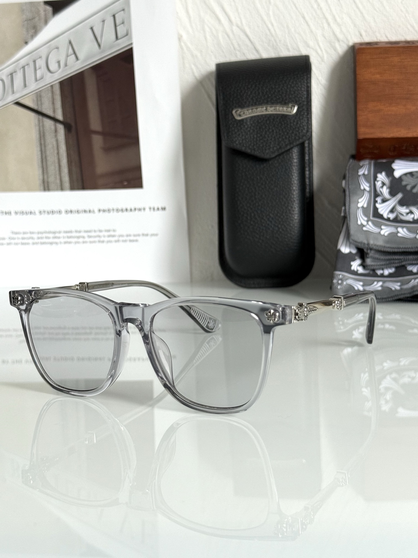 新品墨镜CHROME HEART ❤️ 钛！BRA-GILE SIZE:52-19-156