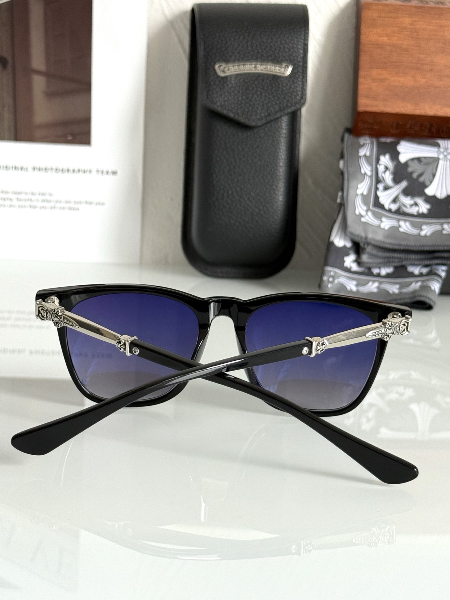 新品墨镜CHROME HEART ❤️ 钛！BRA-GILE SIZE:52-19-156