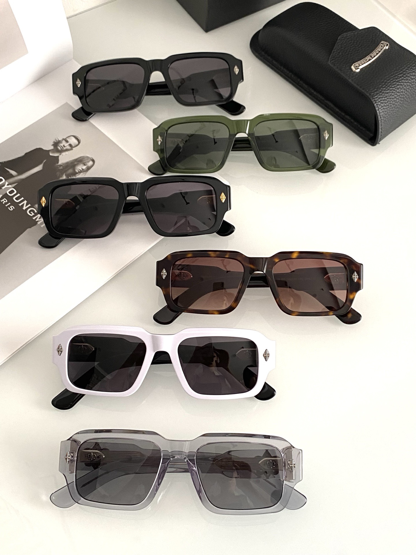 CHROME HEART Retro Small Narrow Frame Sunglasses - CH8232