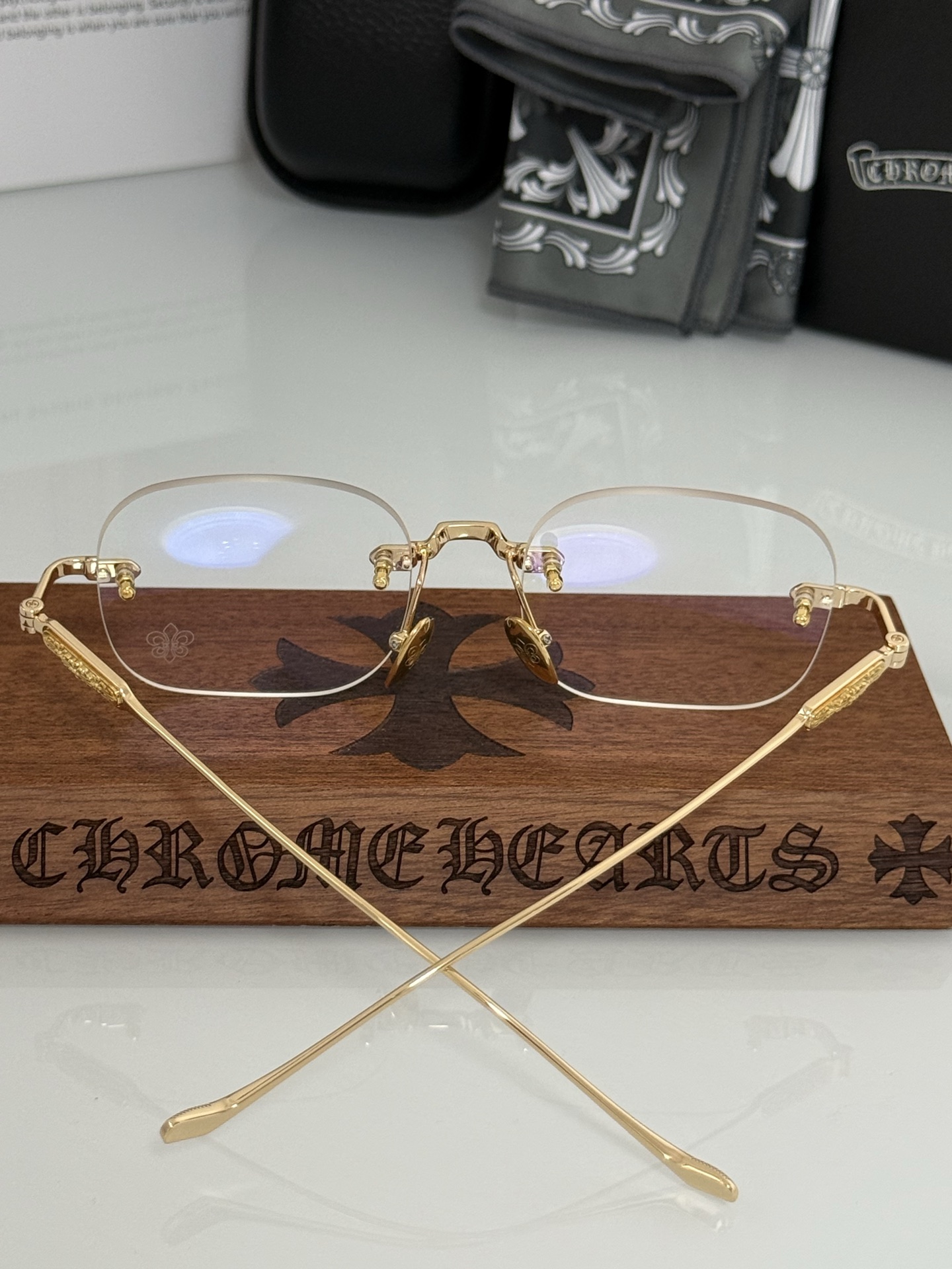 无边框禁欲系清冷风YYDS新款 CHROME HEART 高品质CH8139 SIZE:52-20-15