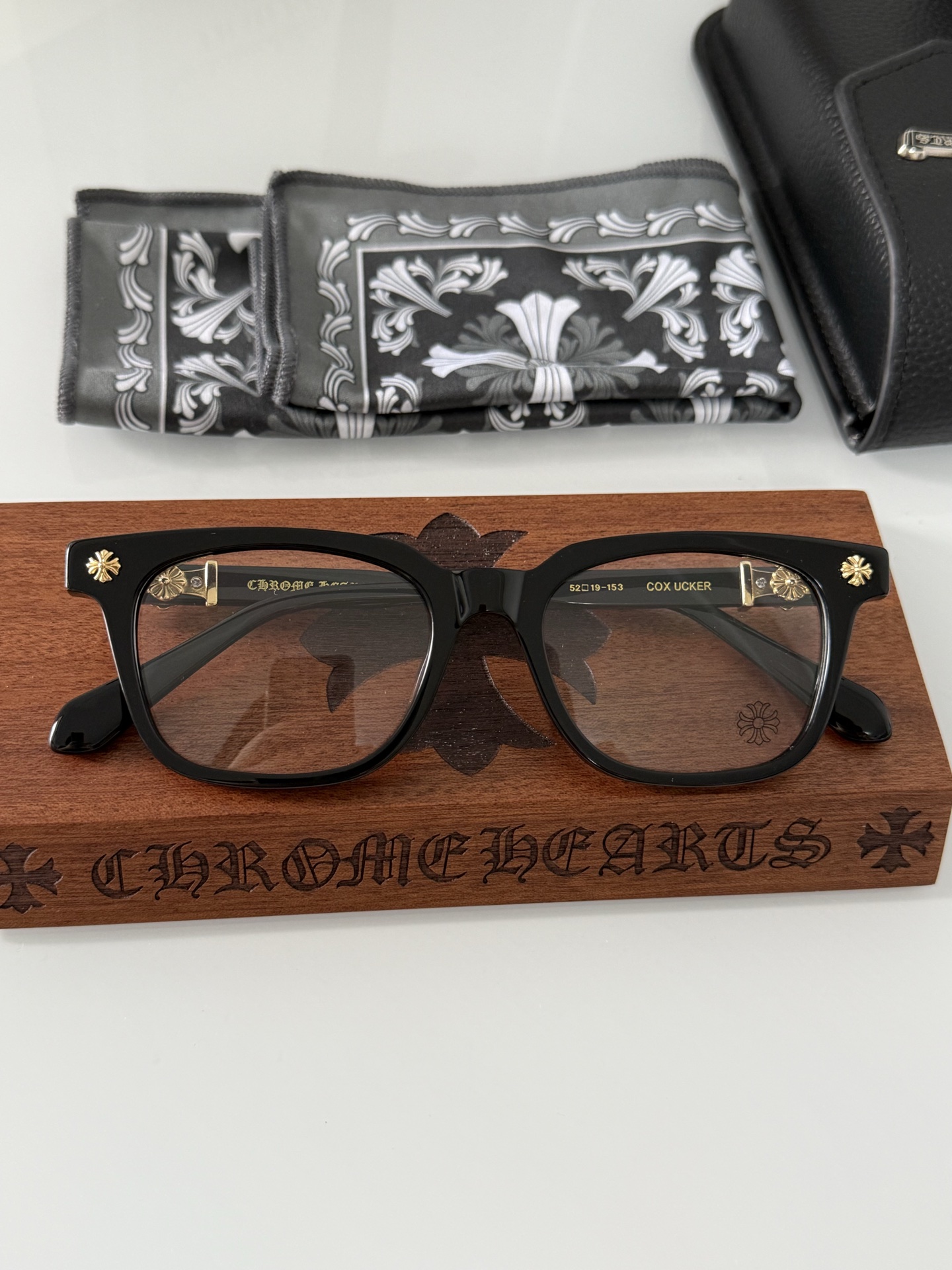 Очки Chrome Hearts Coxucker черные