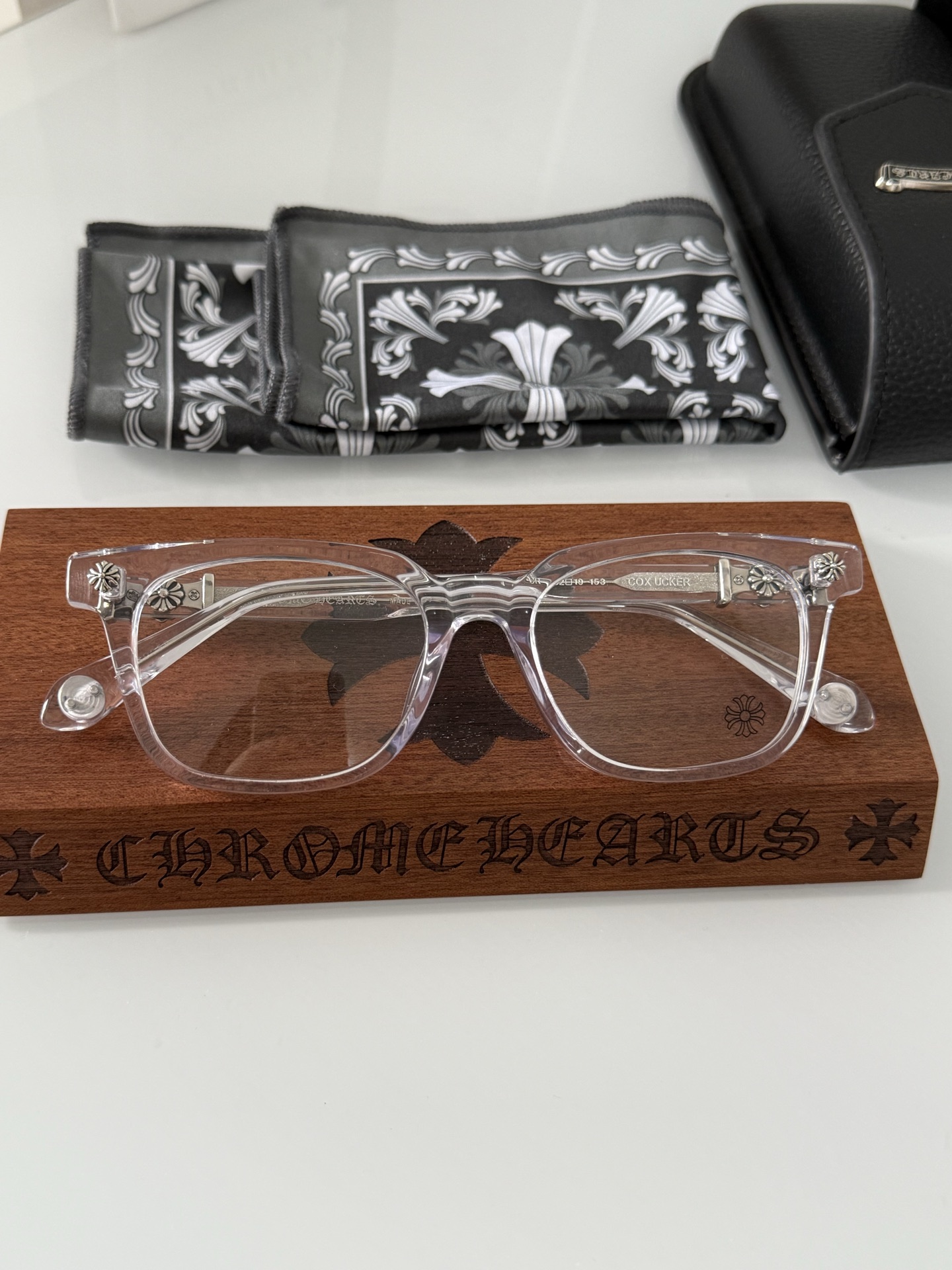 Очки Chrome Hearts Coxucker черные