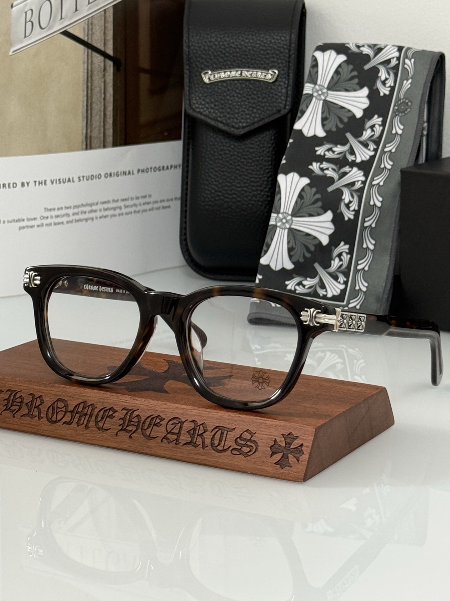 ToP quality 顶级复刻！CHROMEHEART*精雕镭射logo 细节完美 每副都有独立编号 