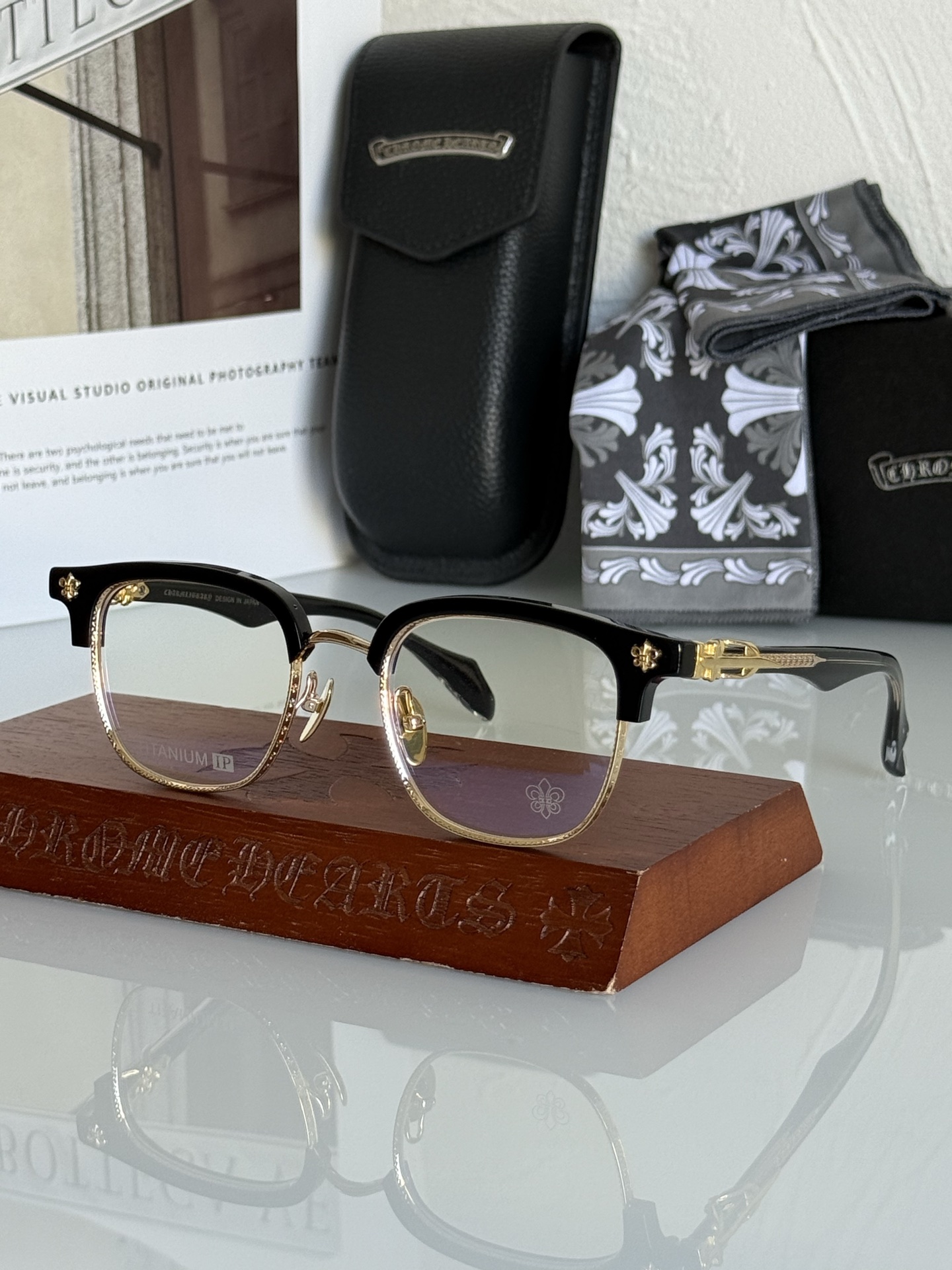 钛 重工新品眉架〰️CHROME HEART 立体切割工艺制作 质感满分 CH8341 SIZE:51-23-156 