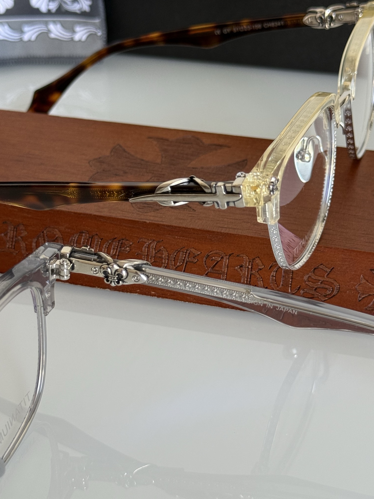 钛 重工新品眉架〰️CHROME HEART 立体切割工艺制作 质感满分 CH8341 SIZE:51-23-156 